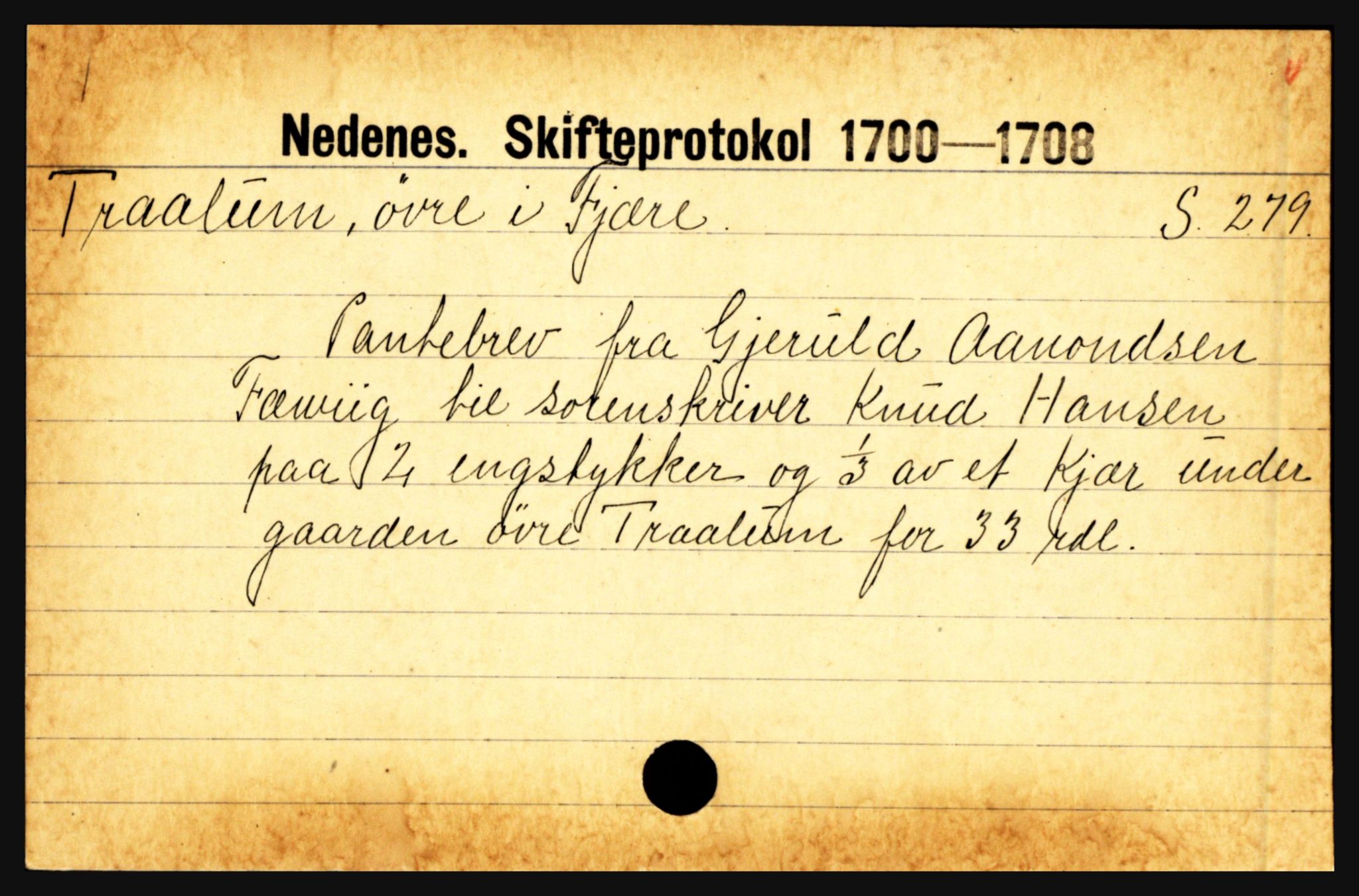 Nedenes sorenskriveri før 1824, AV/SAK-1221-0007/H, p. 31149