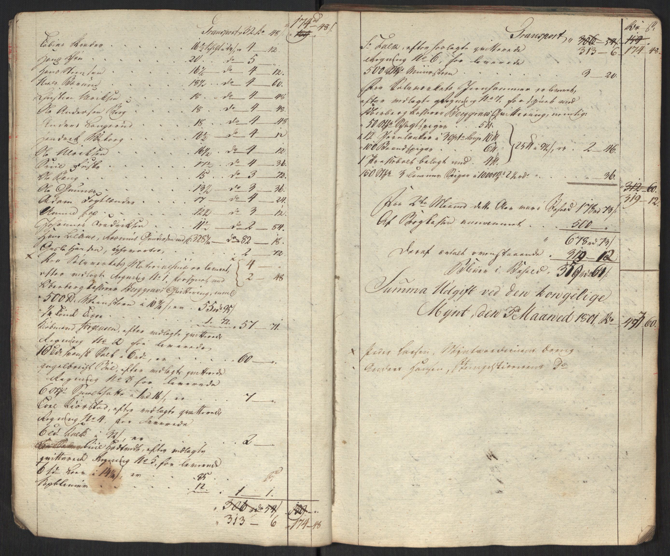 Rentekammeret inntil 1814, Realistisk ordnet avdeling, AV/RA-EA-4070/Oa/L0010: [Y8]: Regninger for Kongsbergs mynt., 1760-1805, p. 605