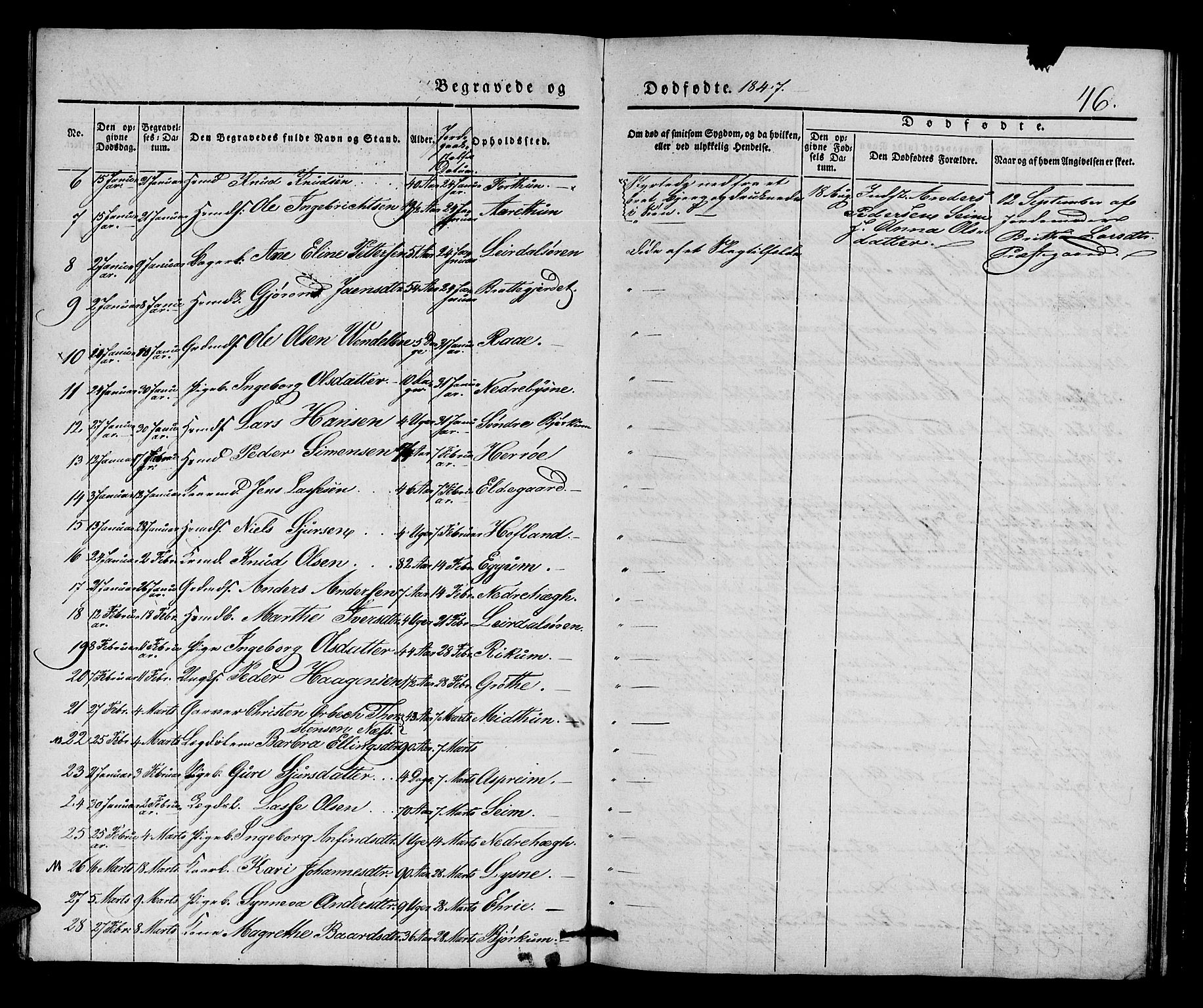 Lærdal sokneprestembete, SAB/A-81201: Parish register (official) no. A 9, 1835-1857, p. 46