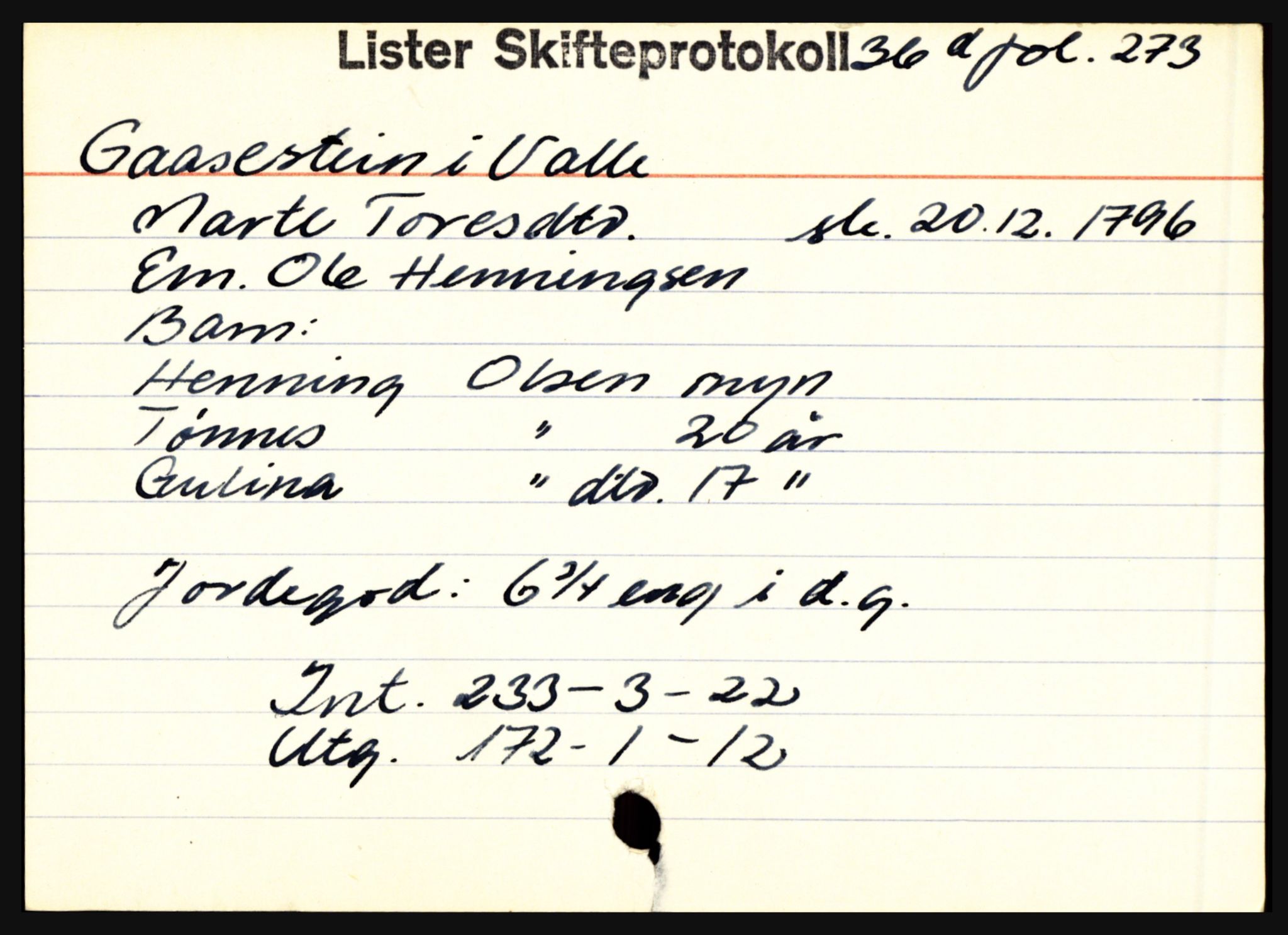 Lister sorenskriveri, AV/SAK-1221-0003/H, p. 13265