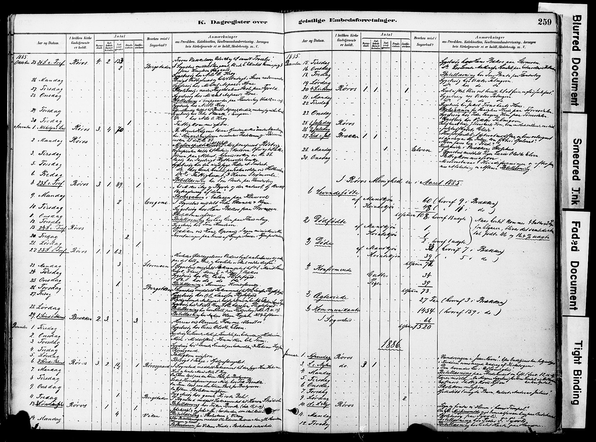 Ministerialprotokoller, klokkerbøker og fødselsregistre - Sør-Trøndelag, AV/SAT-A-1456/681/L0933: Parish register (official) no. 681A11, 1879-1890, p. 259