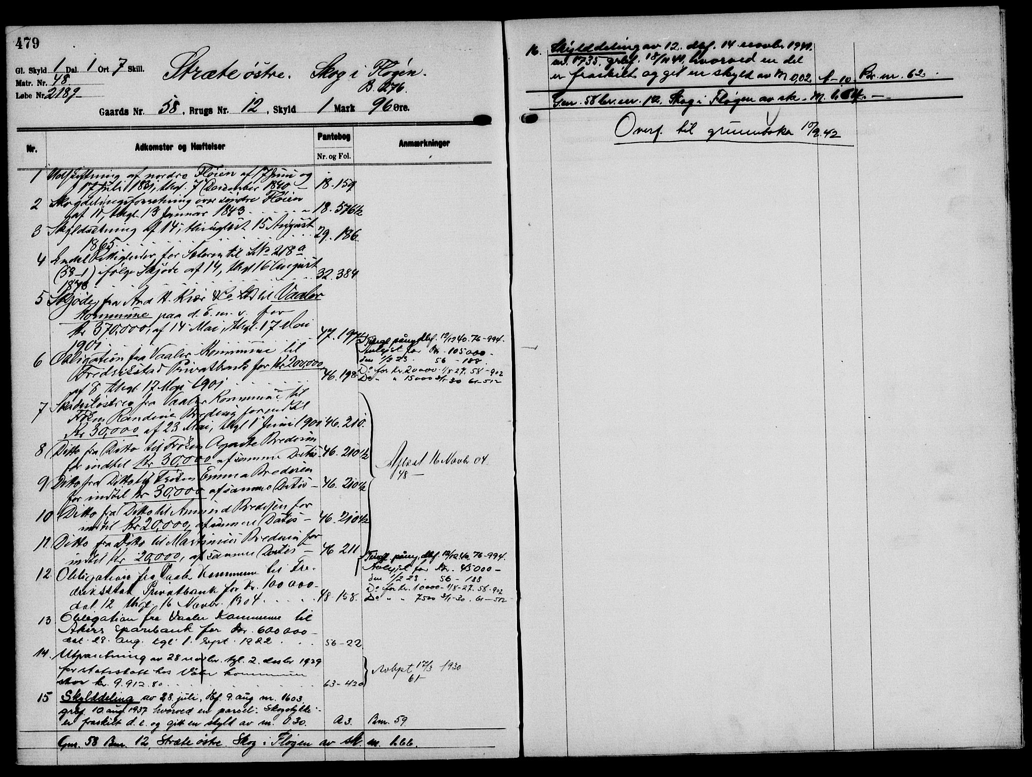 Solør tingrett, AV/SAH-TING-008/H/Ha/Hak/L0004: Mortgage register no. IV, 1900-1935, p. 479