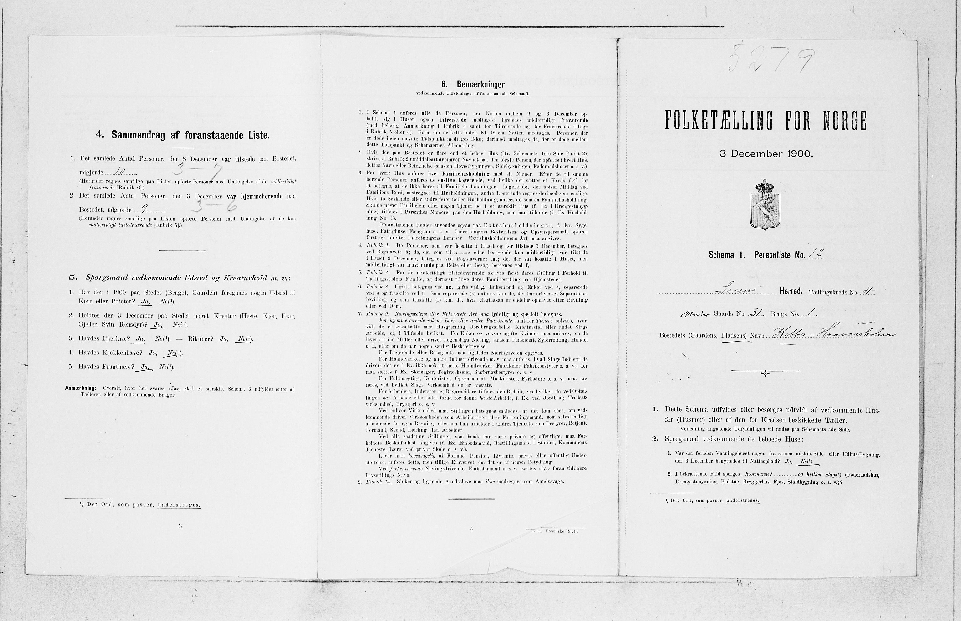 SAB, 1900 census for Sveio, 1900, p. 392