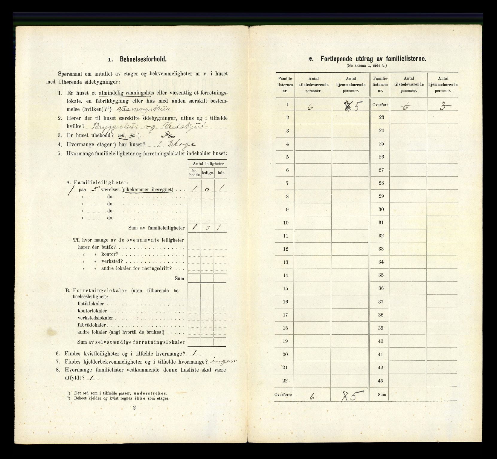 RA, 1910 census for Larvik, 1910, p. 5634