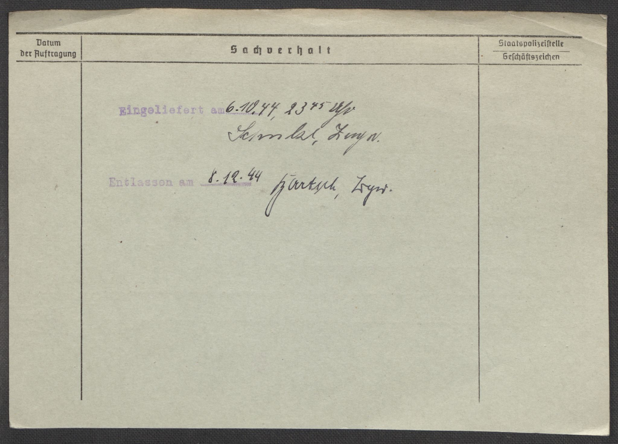 Befehlshaber der Sicherheitspolizei und des SD, RA/RAFA-5969/E/Ea/Eaa/L0009: Register over norske fanger i Møllergata 19: Ru-Sy, 1940-1945, p. 1099