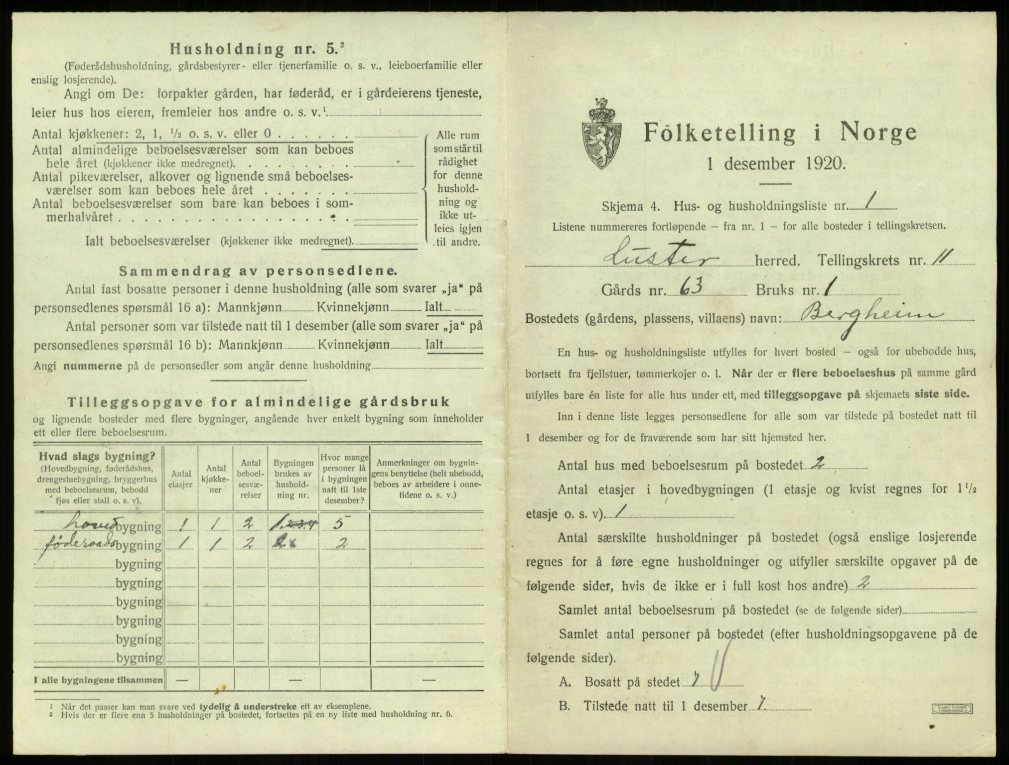 SAB, 1920 census for Luster, 1920, p. 998