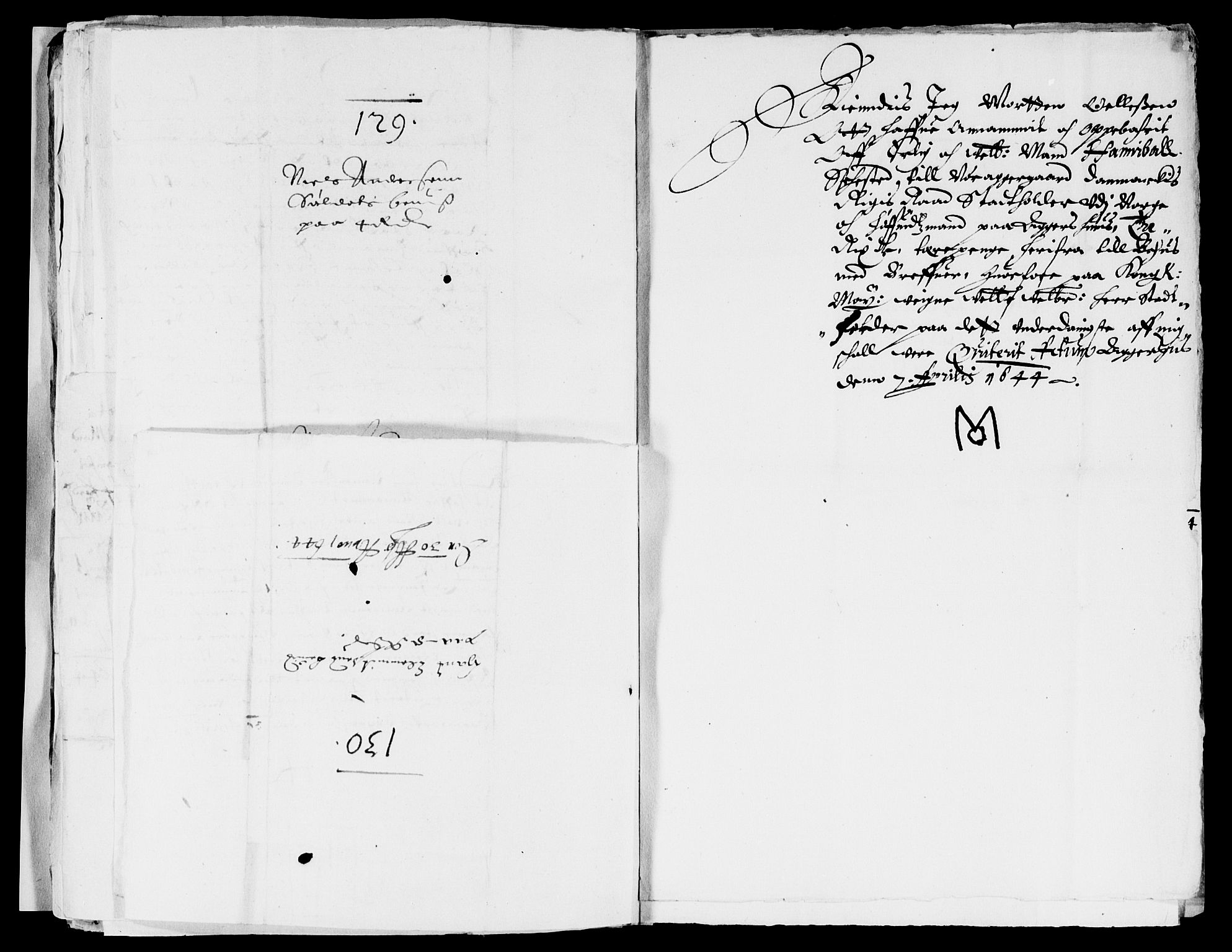 Rentekammeret inntil 1814, Reviderte regnskaper, Lensregnskaper, AV/RA-EA-5023/R/Rb/Rba/L0171: Akershus len, 1643-1644