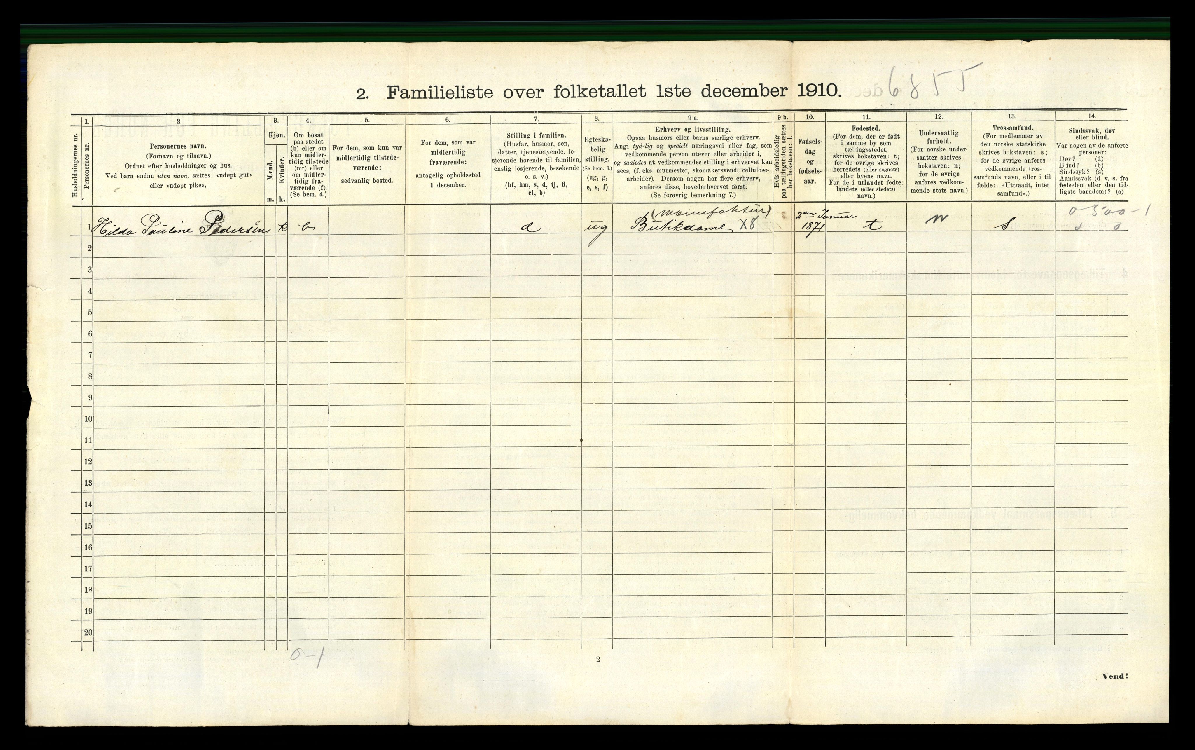 RA, 1910 census for Drammen, 1910, p. 9773