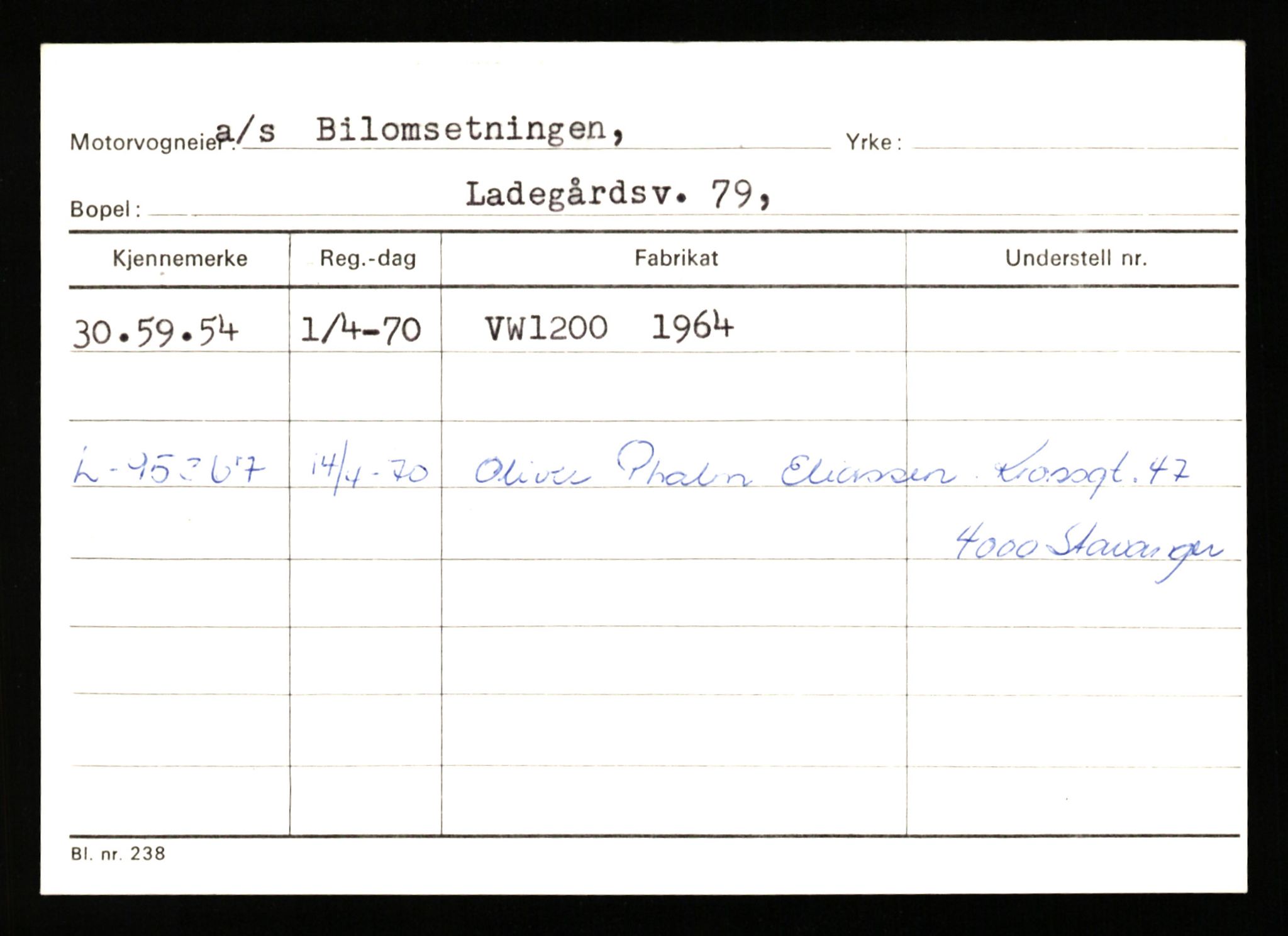 Stavanger trafikkstasjon, AV/SAST-A-101942/0/G/L0011: Registreringsnummer: 240000 - 363477, 1930-1971, p. 1493