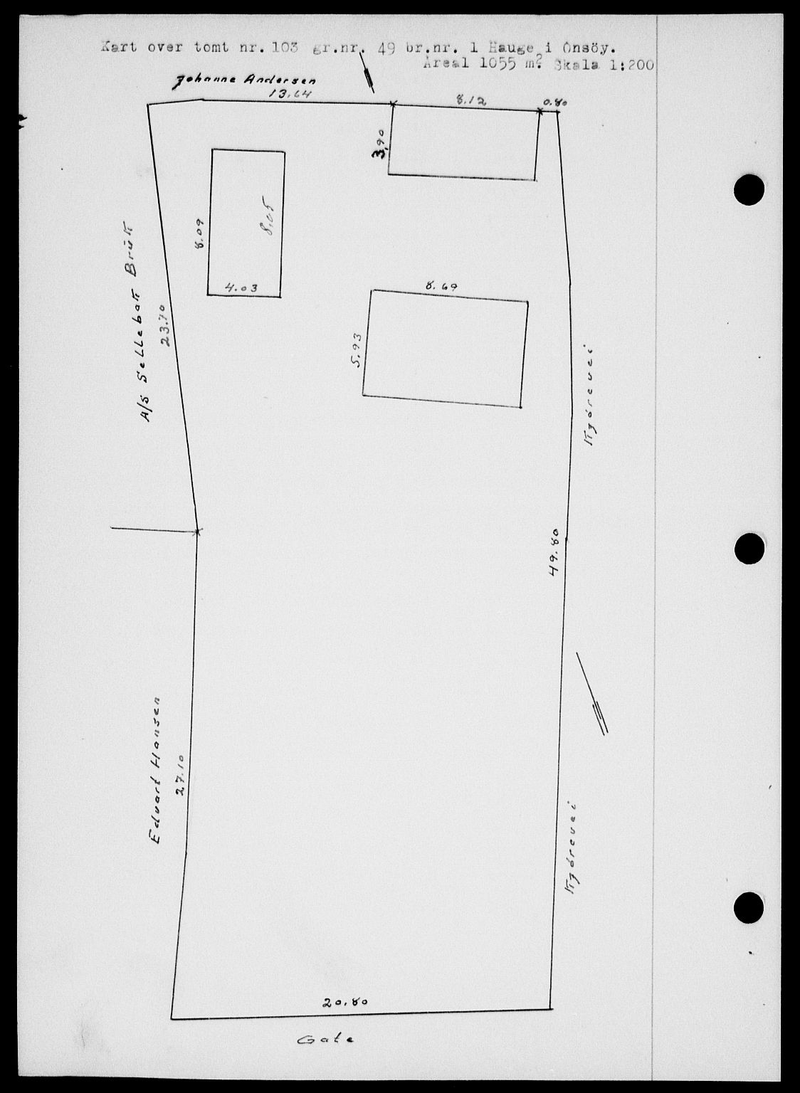 Onsøy sorenskriveri, SAO/A-10474/G/Ga/Gab/L0015: Mortgage book no. II A-15, 1945-1946, Diary no: : 1736/1945