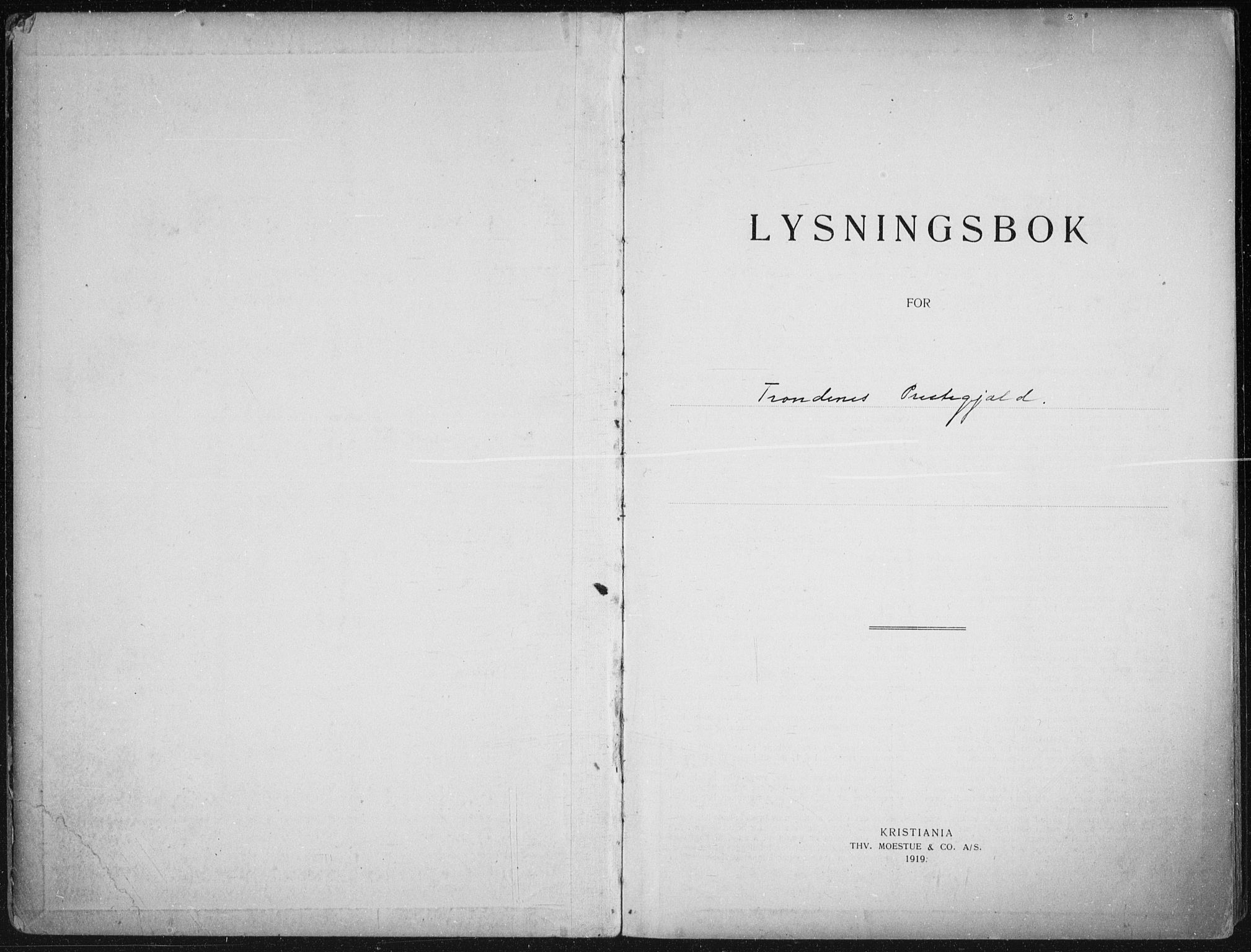Trondenes sokneprestkontor, AV/SATØ-S-1319/I/Ib/L0099: Banns register no. 99, 1919-1930