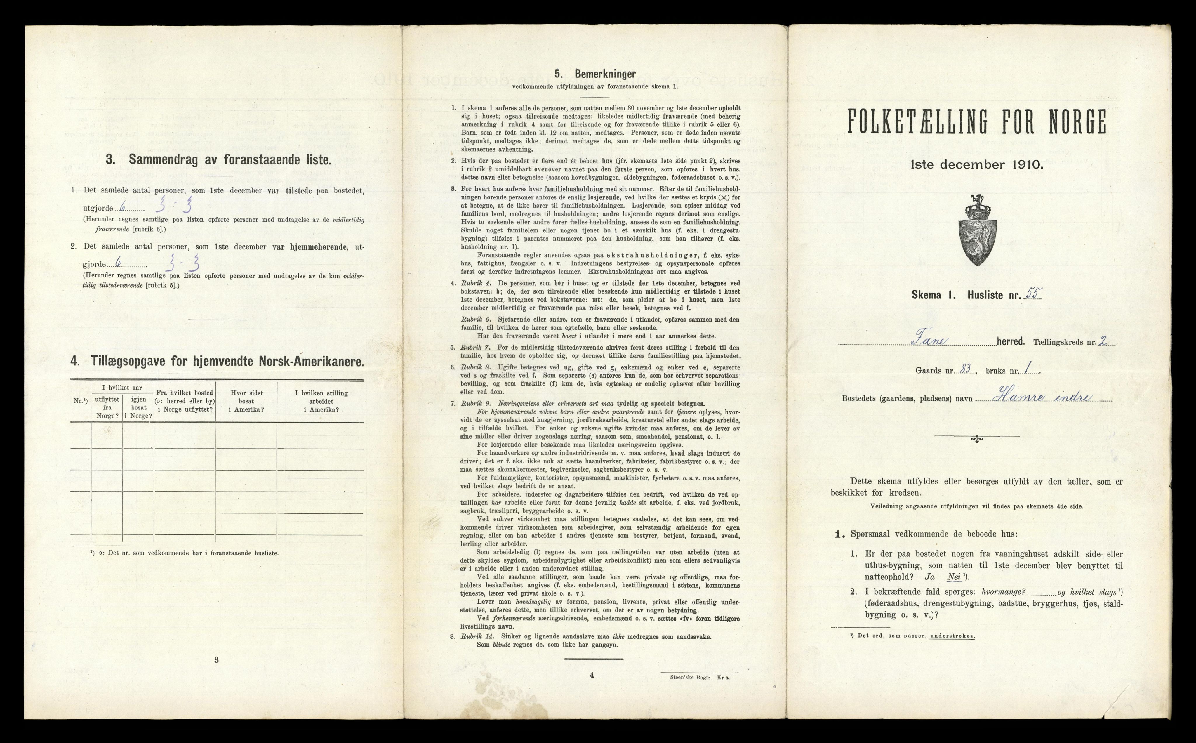 RA, 1910 census for Fana, 1910, p. 235