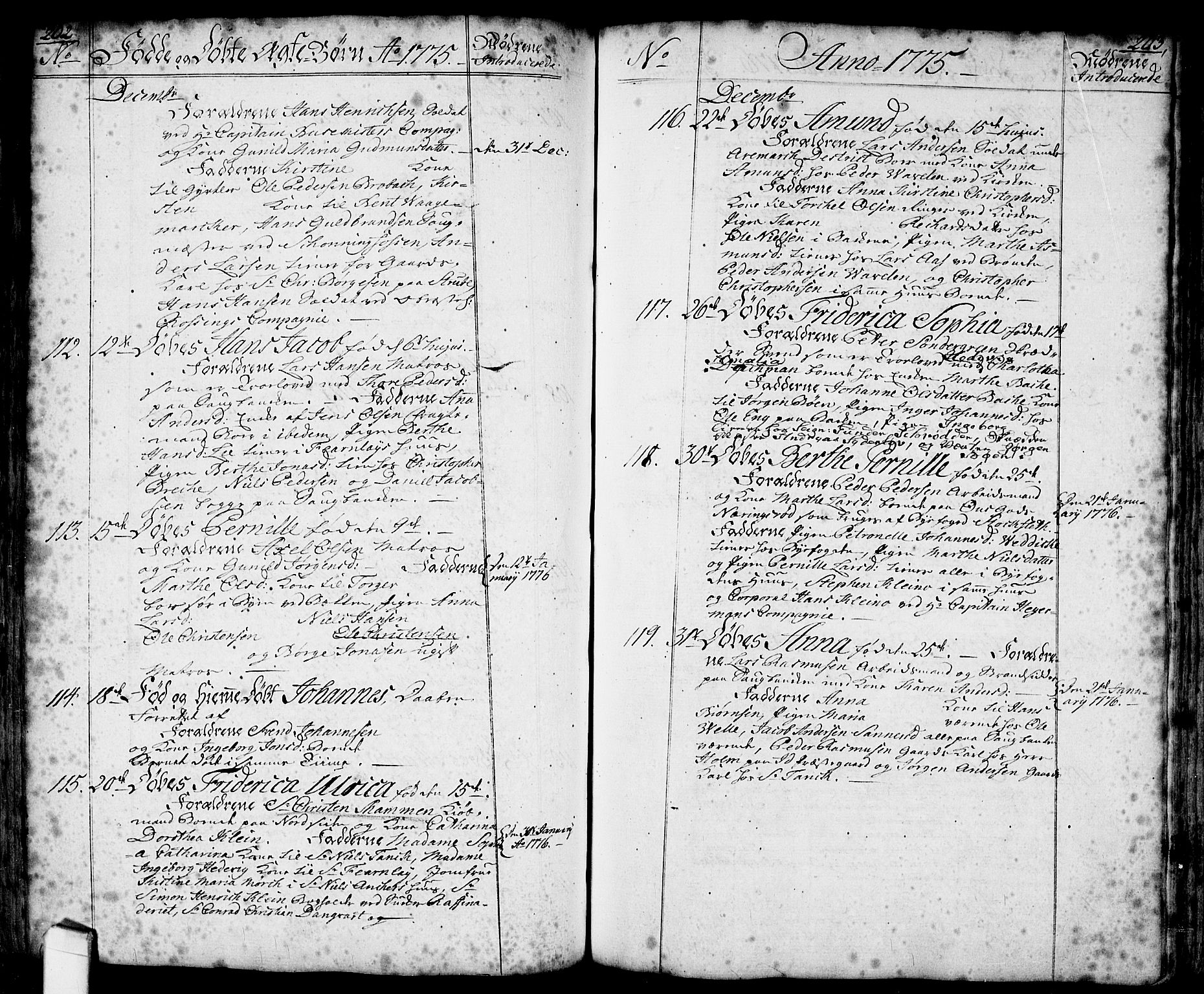 Halden prestekontor Kirkebøker, SAO/A-10909/F/Fa/L0001: Parish register (official) no. I 1, 1758-1791, p. 202-203