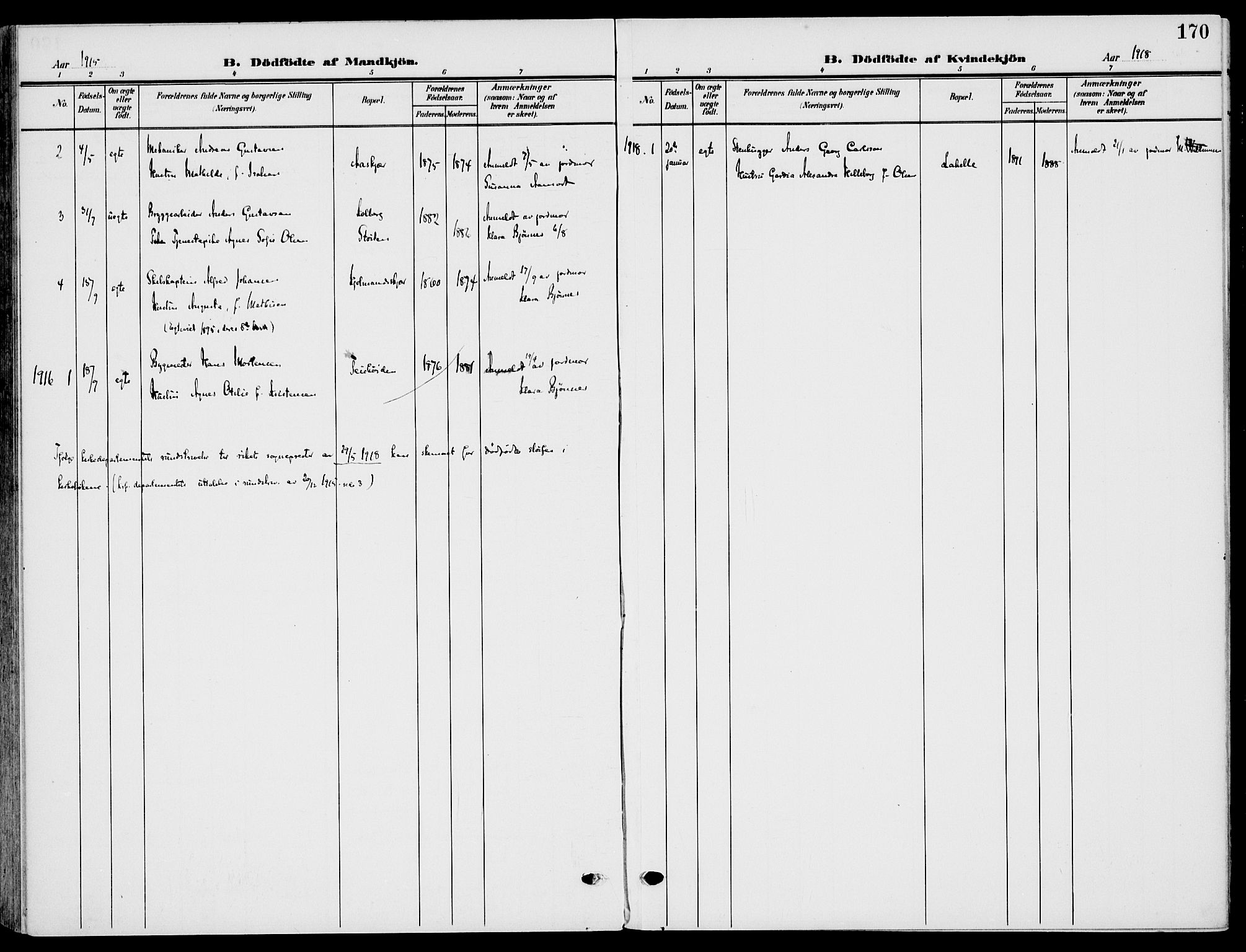 Nøtterøy kirkebøker, AV/SAKO-A-354/F/Fa/L0010: Parish register (official) no. I 10, 1908-1919, p. 170