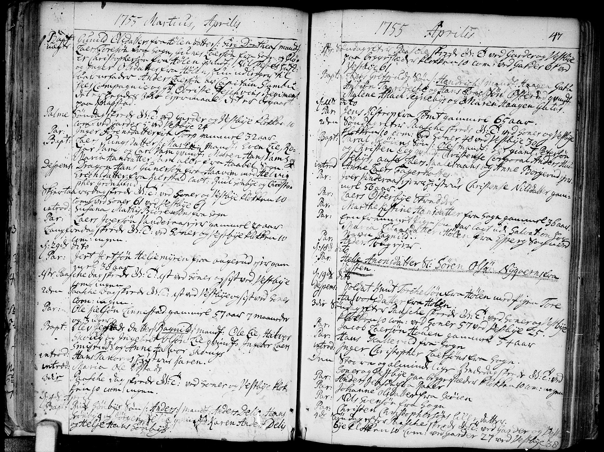 Vestby prestekontor Kirkebøker, AV/SAO-A-10893/F/Fa/L0002: Parish register (official) no. I 2, 1750-1779, p. 47