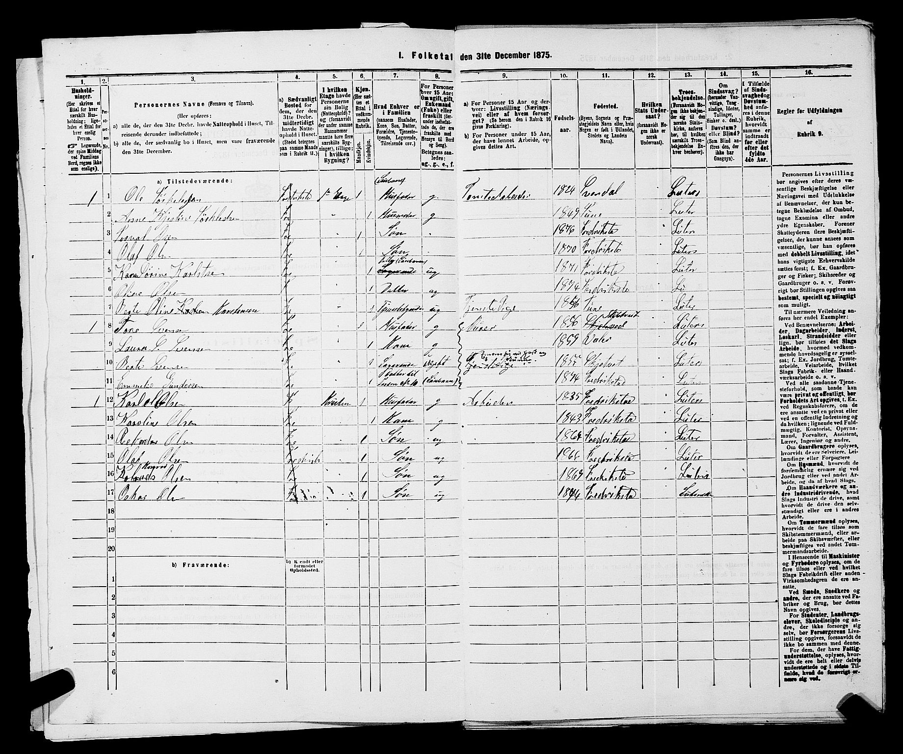 RA, 1875 census for 0103B Fredrikstad/Fredrikstad, 1875, p. 773