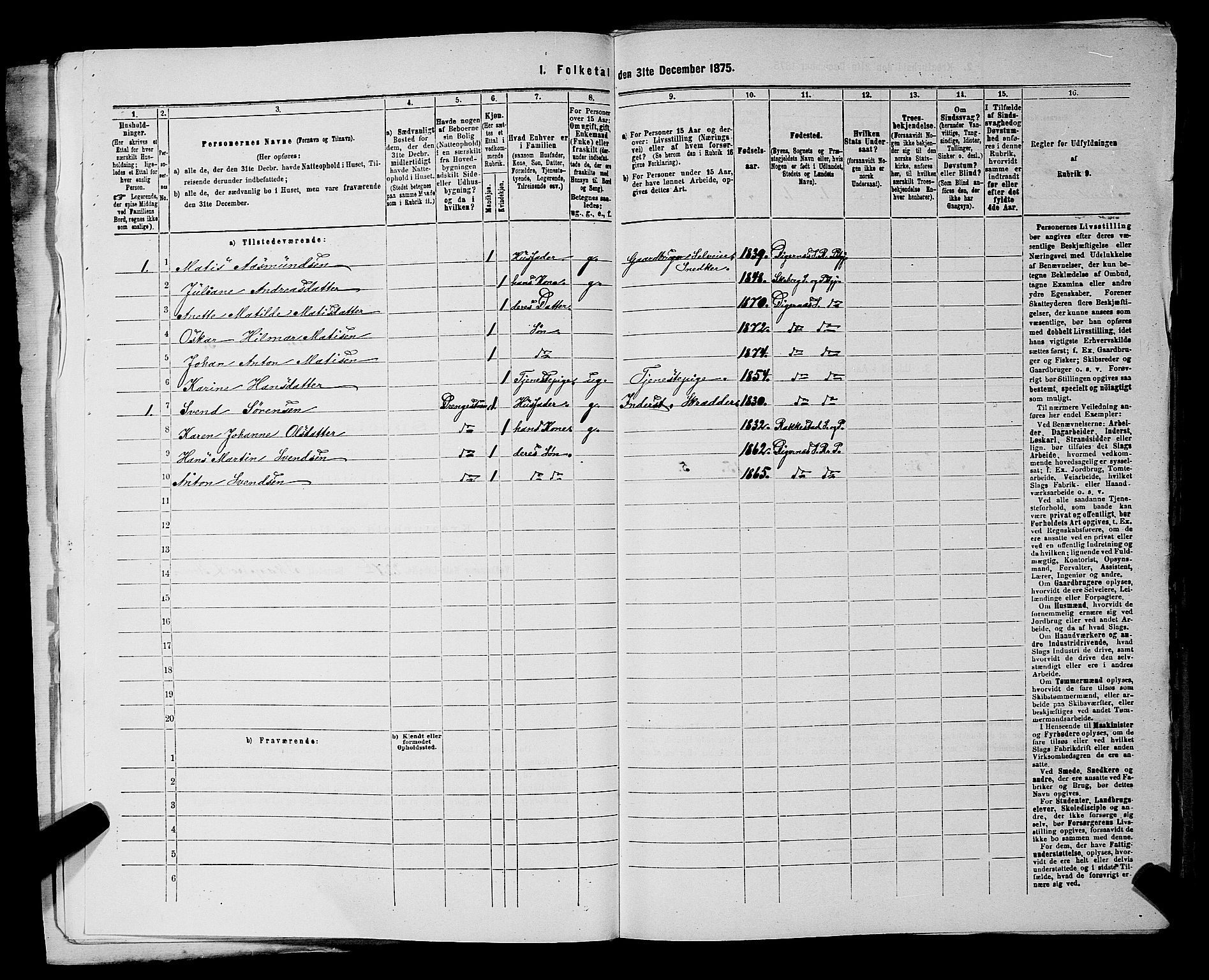 RA, 1875 census for 0128P Rakkestad, 1875, p. 1606