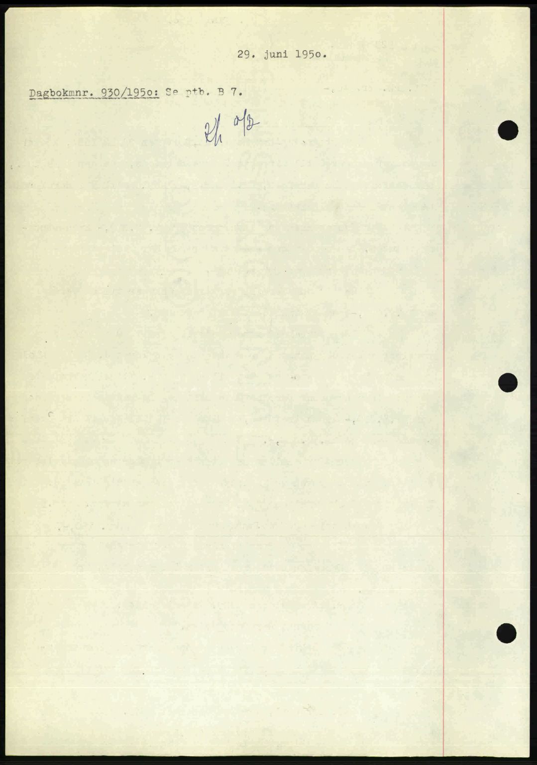 Nedenes sorenskriveri, SAK/1221-0006/G/Gb/Gba/L0062: Mortgage book no. A14, 1949-1950, Diary no: : 930/1950