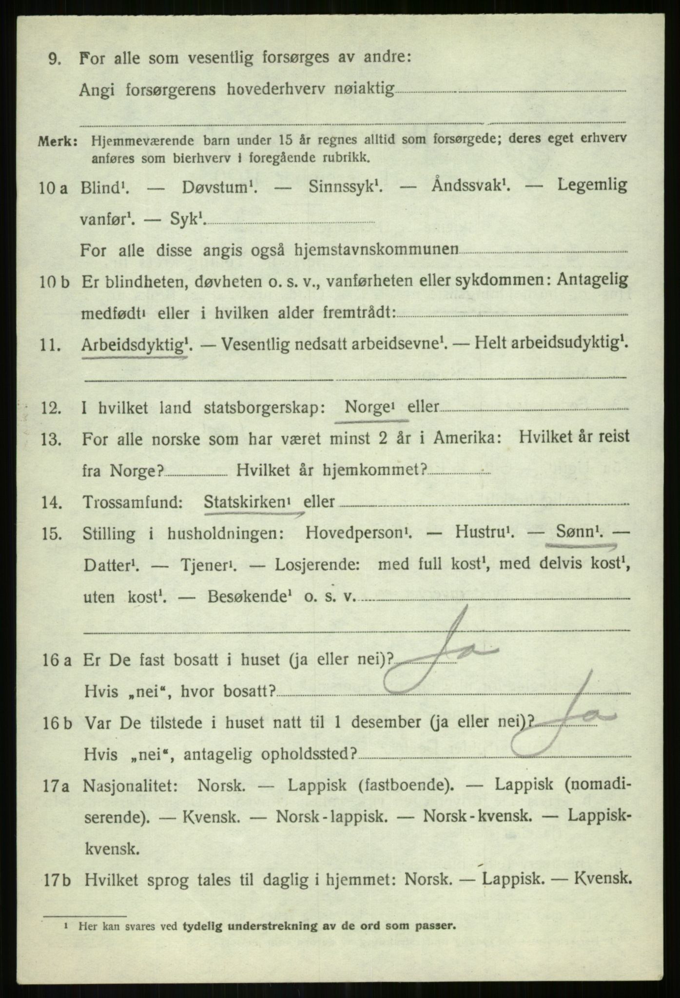 SATØ, 1920 census for Målselv, 1920, p. 3620