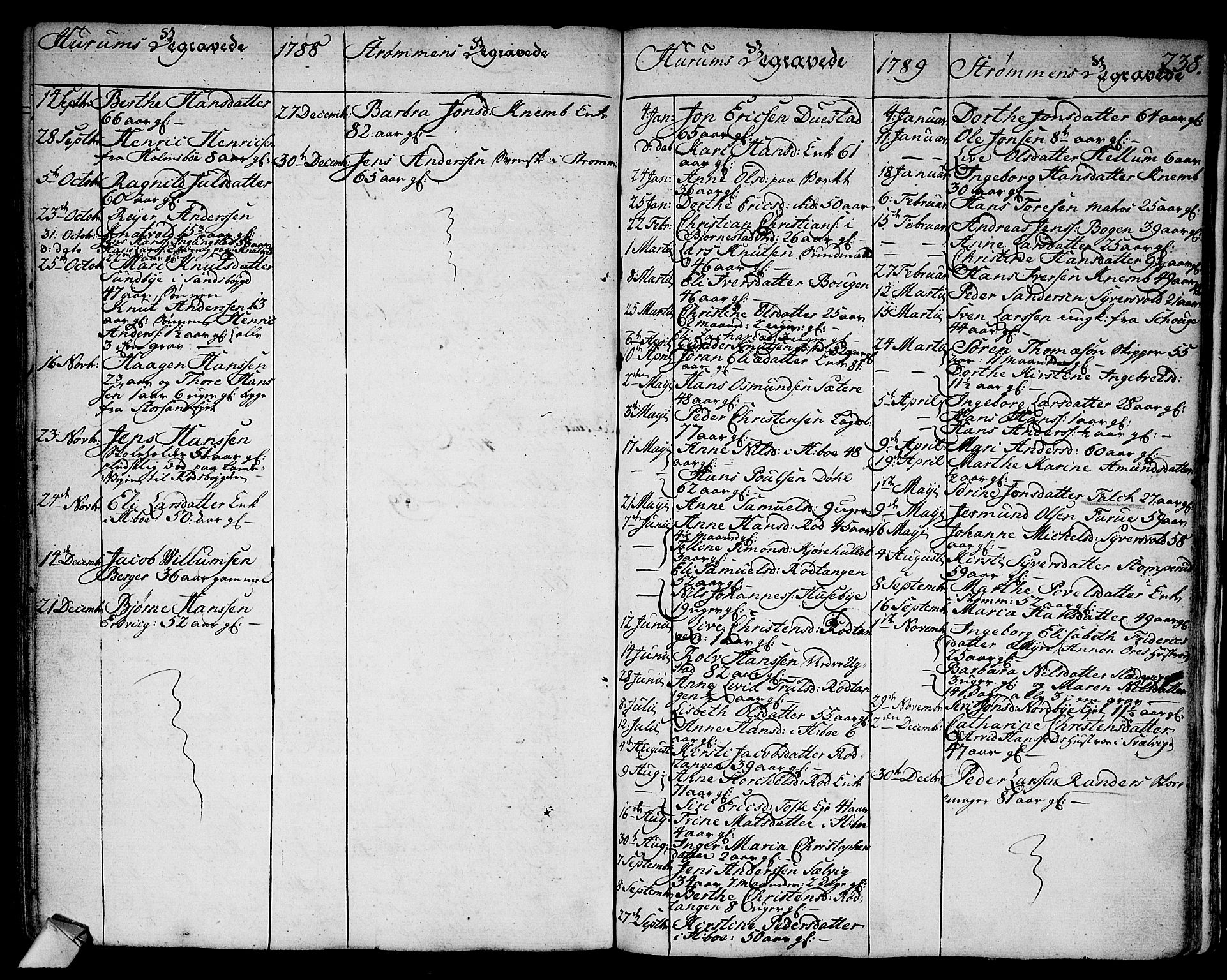 Hurum kirkebøker, SAKO/A-229/F/Fa/L0007: Parish register (official) no. 7, 1771-1810, p. 238
