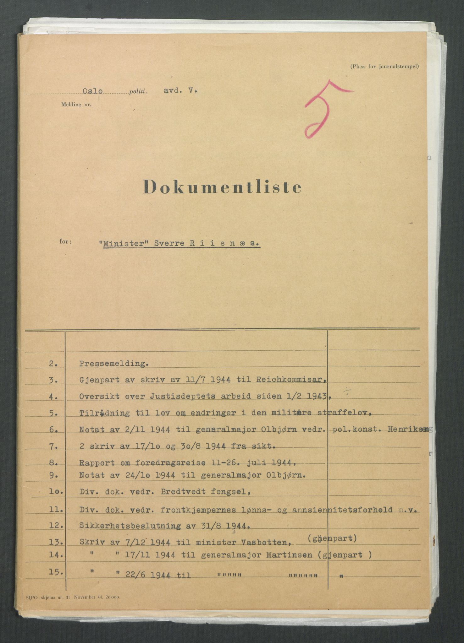Landssvikarkivet, Oslo politikammer, RA/S-3138-01/D/Di/L0001: Anr. 1559, 1945-1947, p. 2196