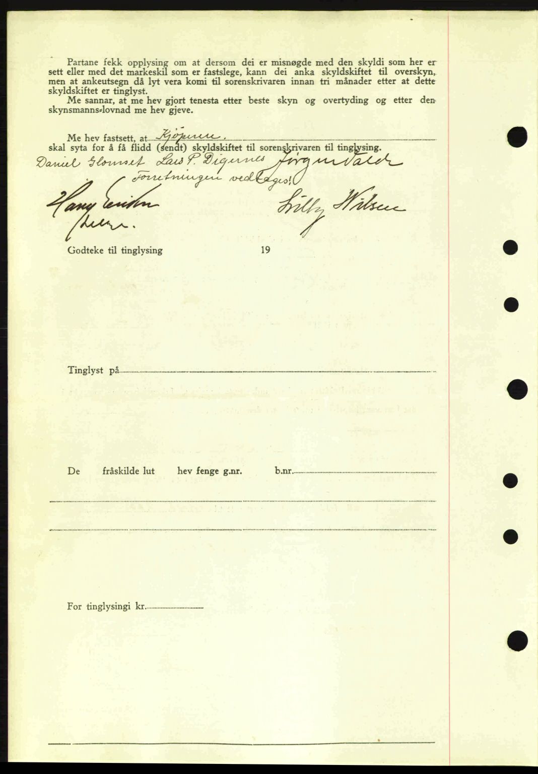 Nordre Sunnmøre sorenskriveri, AV/SAT-A-0006/1/2/2C/2Ca: Mortgage book no. A16, 1943-1943, Diary no: : 1113/1943