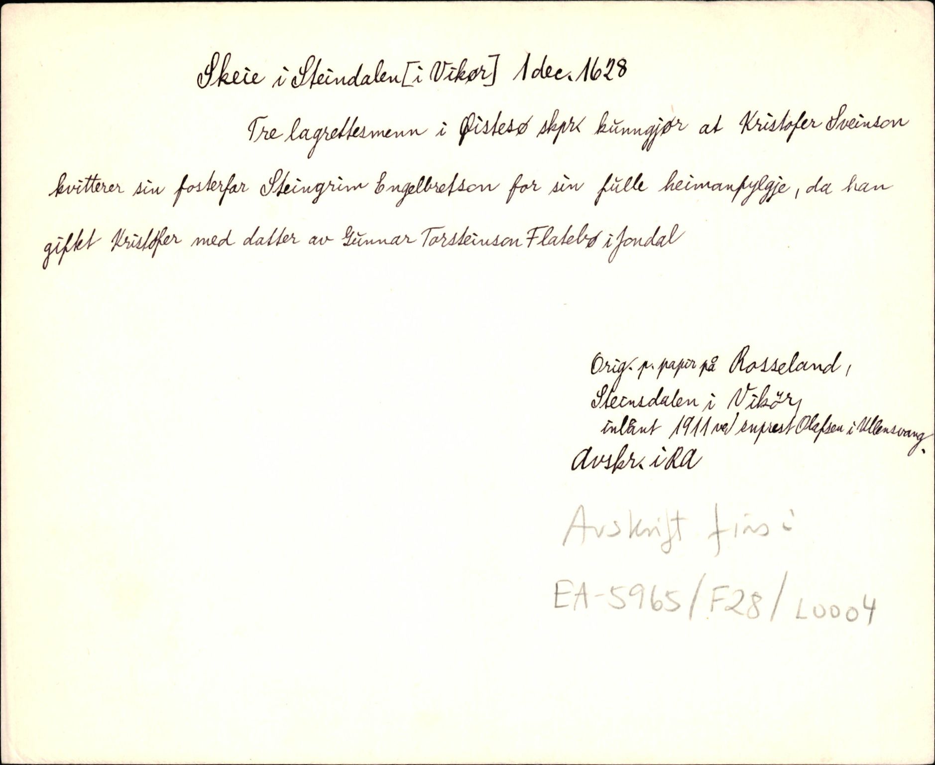 Riksarkivets diplomsamling, AV/RA-EA-5965/F35/F35d/L0003: Innlånte diplomer, seddelregister, 1621-1642, p. 227