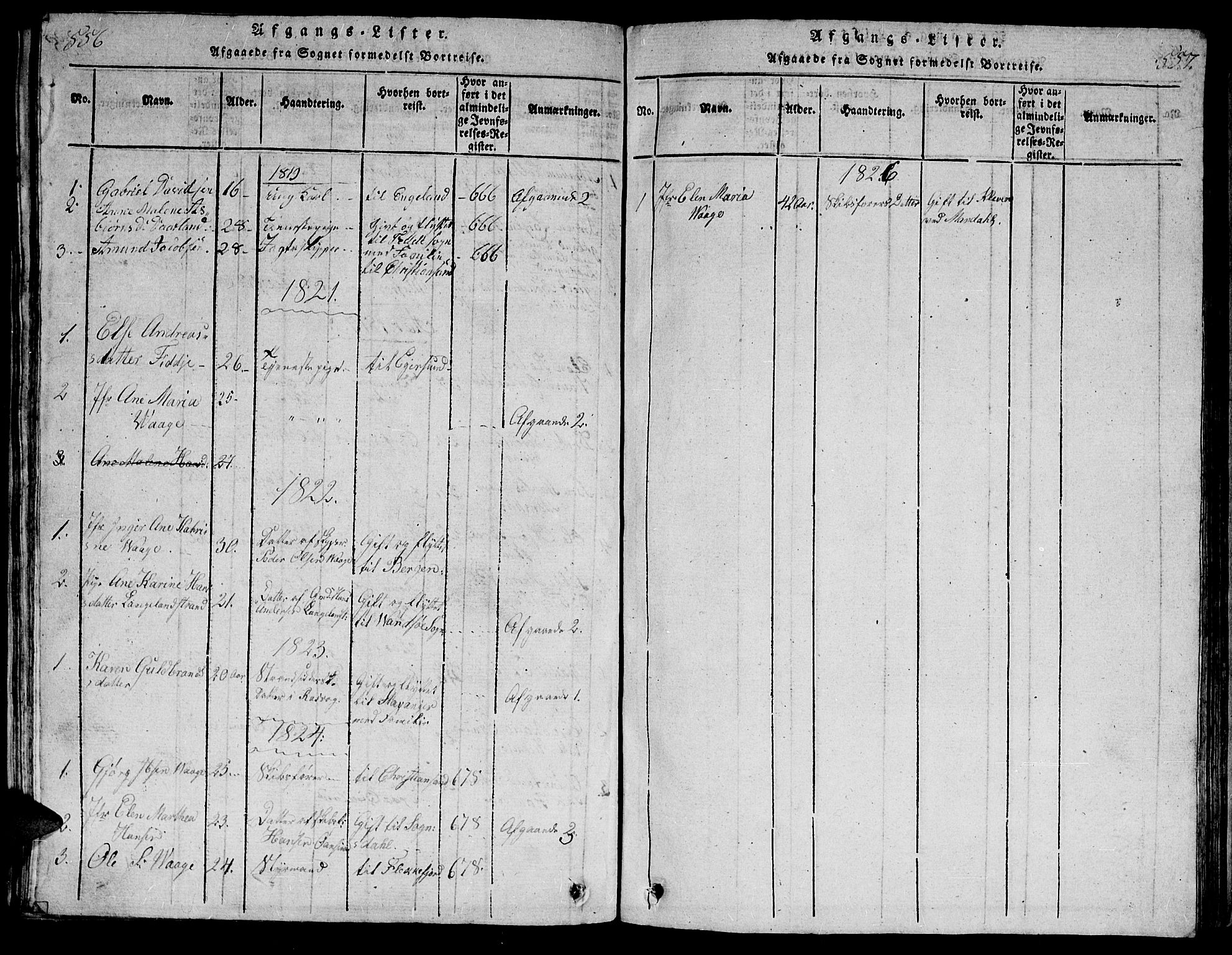 Flekkefjord sokneprestkontor, AV/SAK-1111-0012/F/Fb/Fbb/L0001: Parish register (copy) no. B 1, 1815-1830, p. 556-557