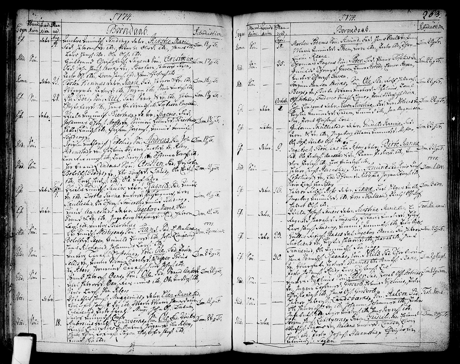 Sandsvær kirkebøker, AV/SAKO-A-244/F/Fa/L0002a: Parish register (official) no. I 2, 1725-1809, p. 263