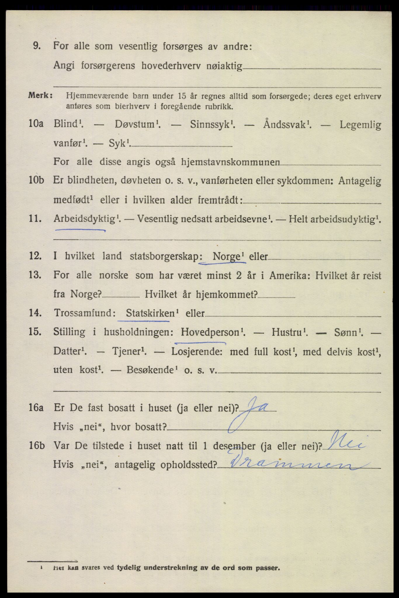 SAK, 1920 census for Flosta, 1920, p. 2983