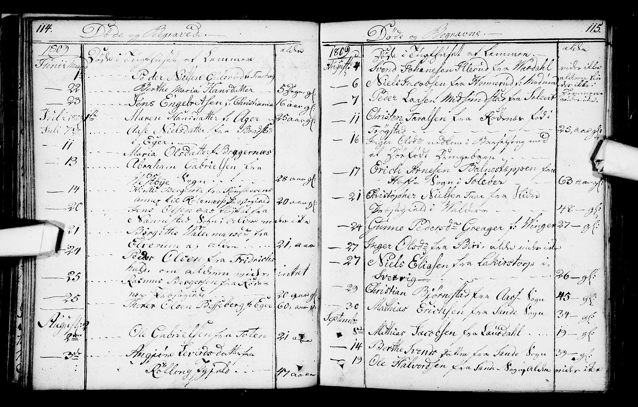 Kristiania tukthusprest Kirkebøker, AV/SAO-A-10881/F/Fa/L0001: Parish register (official) no. 1, 1758-1828, p. 114-115