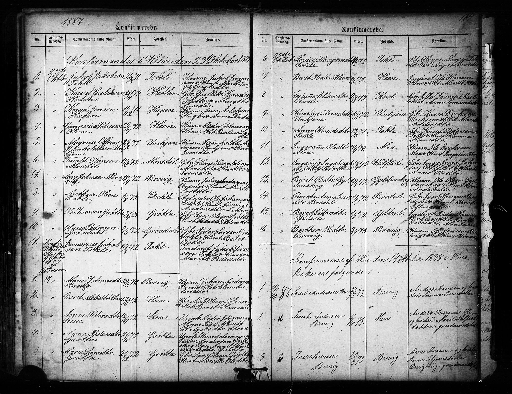 Ministerialprotokoller, klokkerbøker og fødselsregistre - Møre og Romsdal, SAT/A-1454/545/L0588: Parish register (copy) no. 545C02, 1867-1902, p. 164