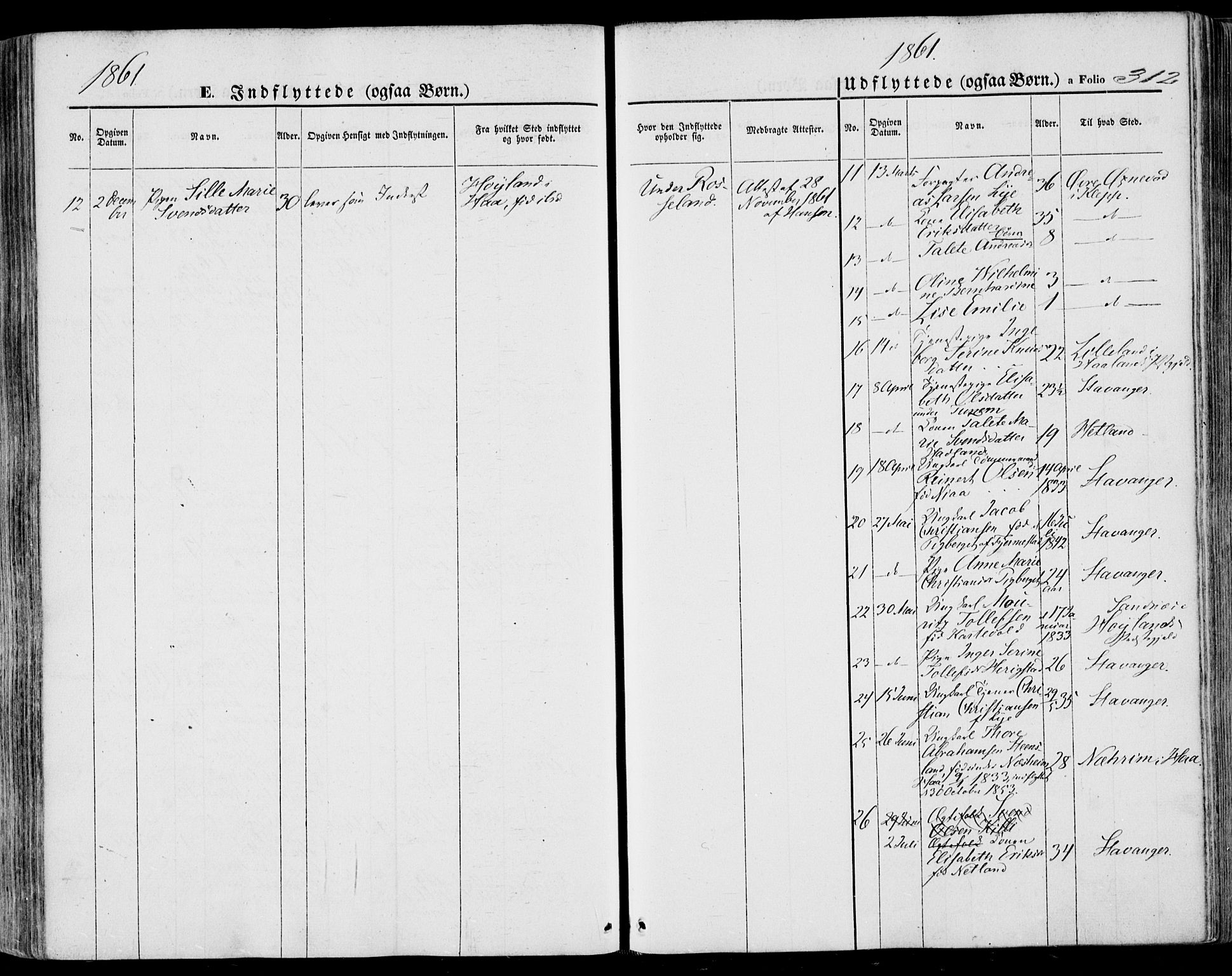 Lye sokneprestkontor, SAST/A-101794/001/30BA/L0007: Parish register (official) no. A 6, 1856-1871, p. 312