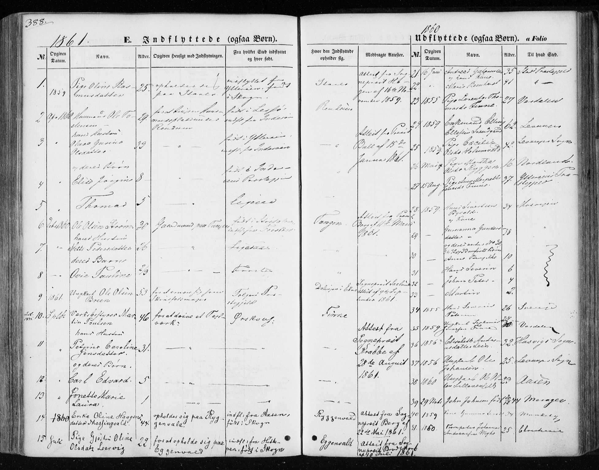 Ministerialprotokoller, klokkerbøker og fødselsregistre - Nord-Trøndelag, AV/SAT-A-1458/717/L0154: Parish register (official) no. 717A07 /1, 1850-1862, p. 388