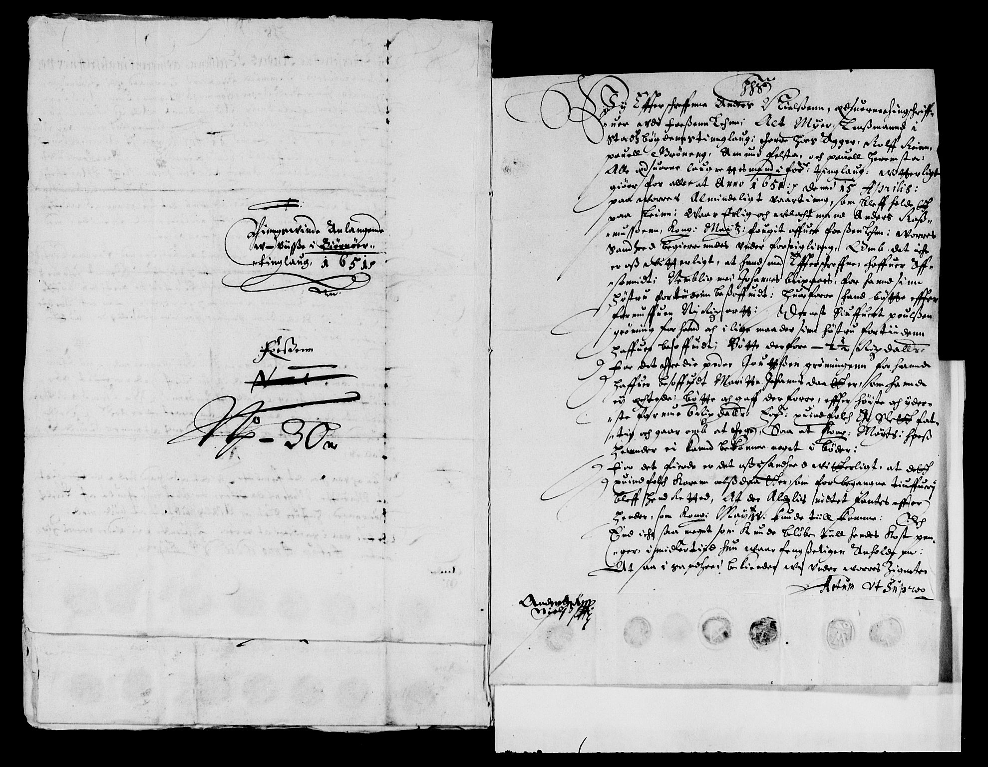 Rentekammeret inntil 1814, Reviderte regnskaper, Lensregnskaper, AV/RA-EA-5023/R/Rb/Rbw/L0098: Trondheim len, 1649-1651