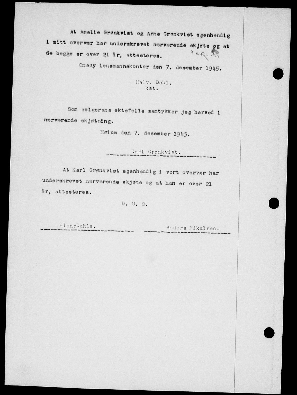 Onsøy sorenskriveri, SAO/A-10474/G/Ga/Gab/L0015: Mortgage book no. II A-15, 1945-1946, Diary no: : 1661/1945