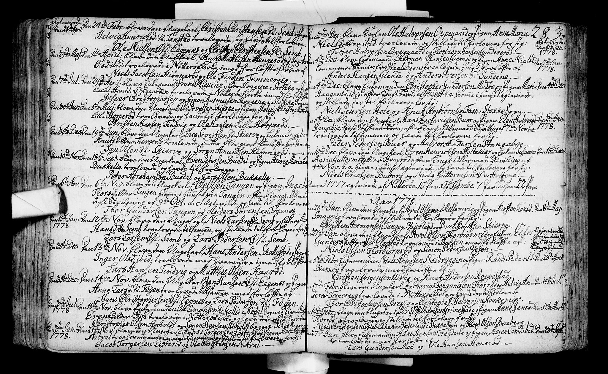 Nøtterøy kirkebøker, SAKO/A-354/F/Fa/L0002: Parish register (official) no. I 2, 1738-1790, p. 283