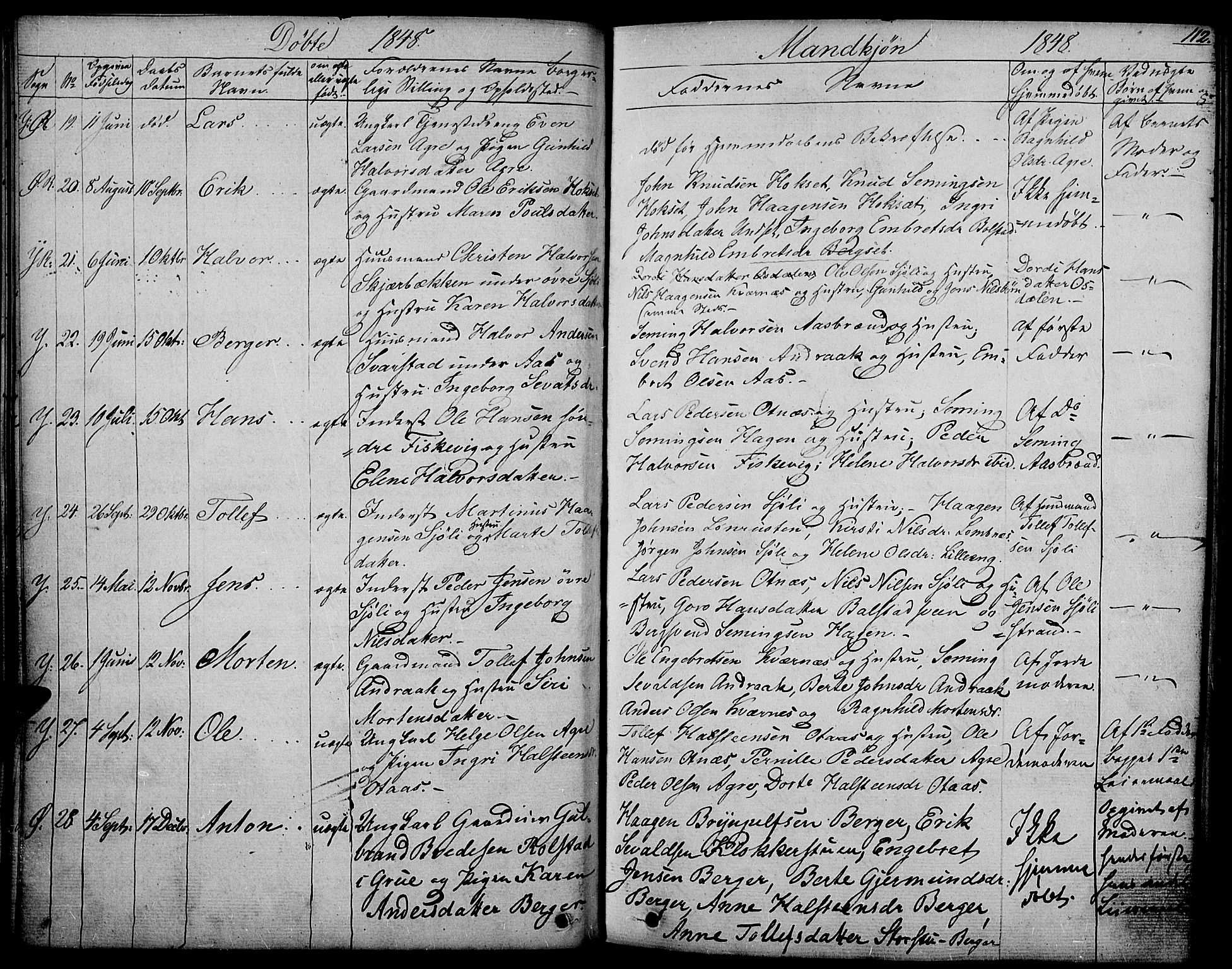 Rendalen prestekontor, AV/SAH-PREST-054/H/Ha/Haa/L0004: Parish register (official) no. 4, 1829-1852, p. 112