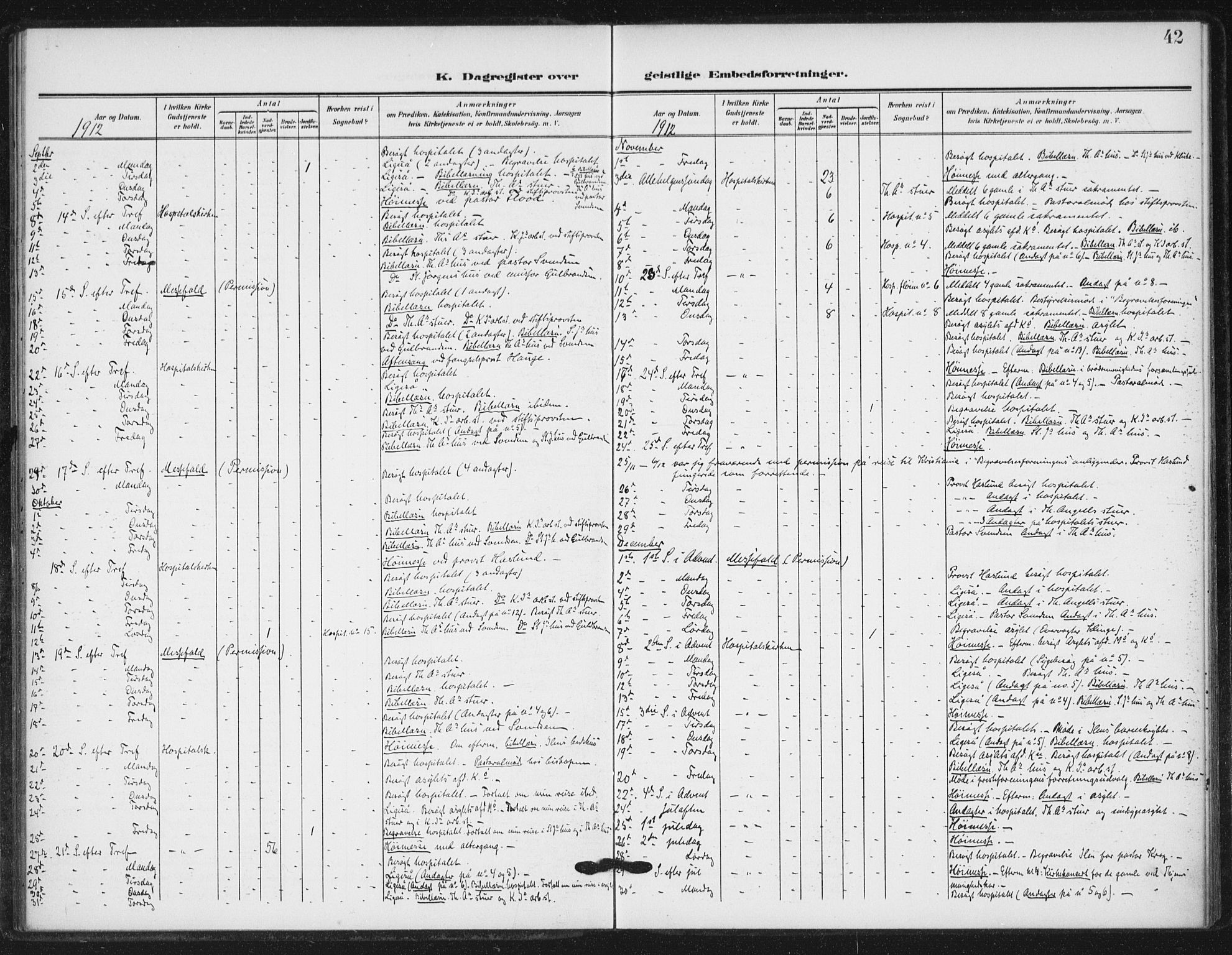 Ministerialprotokoller, klokkerbøker og fødselsregistre - Sør-Trøndelag, SAT/A-1456/623/L0472: Parish register (official) no. 623A06, 1907-1938, p. 42
