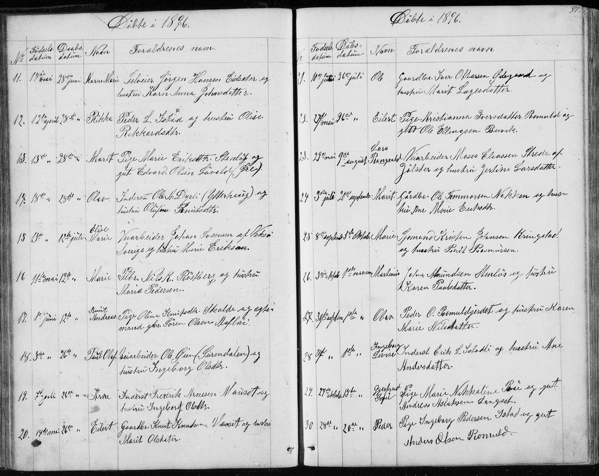 Ministerialprotokoller, klokkerbøker og fødselsregistre - Møre og Romsdal, SAT/A-1454/557/L0684: Parish register (copy) no. 557C02, 1863-1944, p. 81