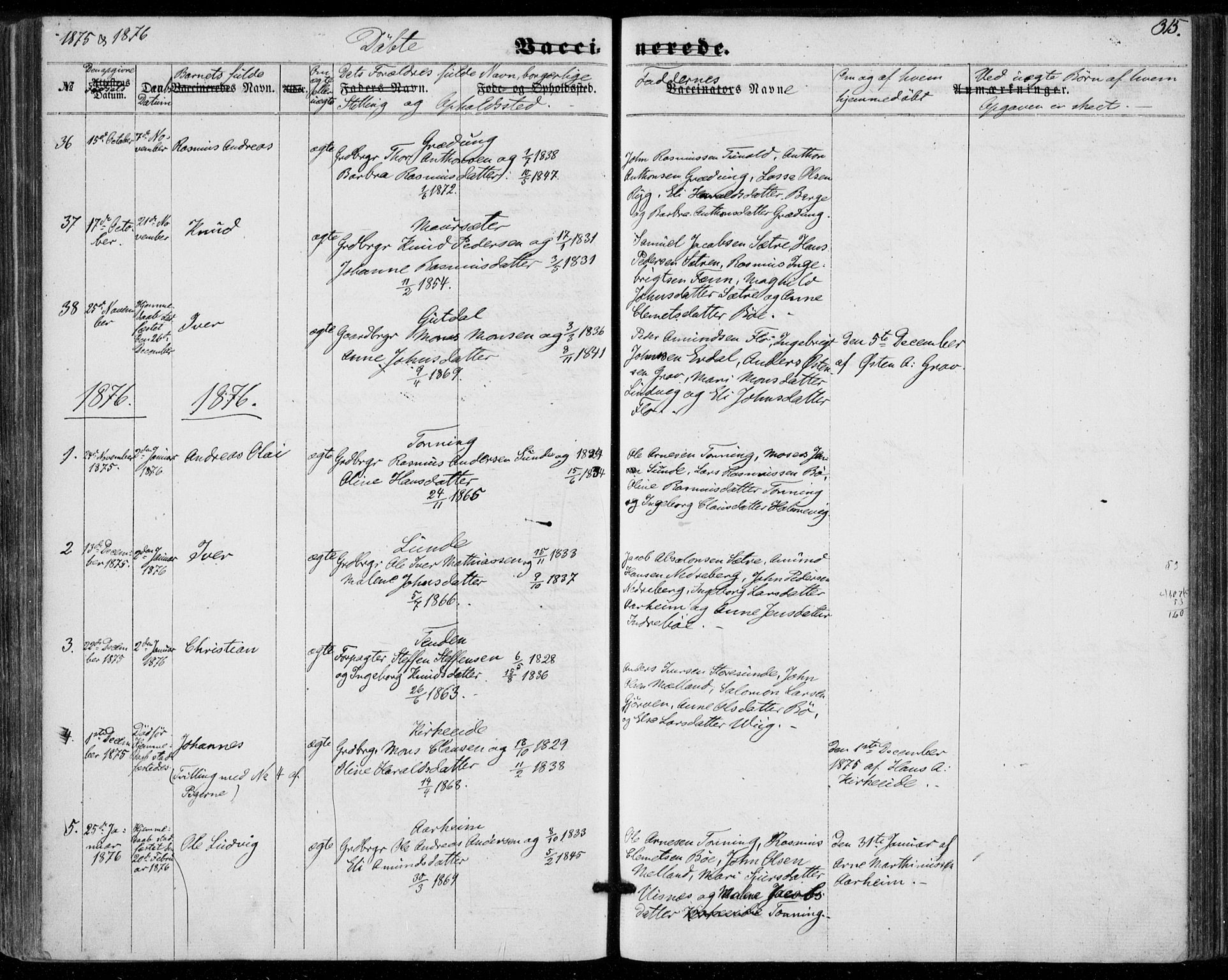 Stryn Sokneprestembete, AV/SAB-A-82501: Parish register (official) no. A 3, 1862-1877, p. 315