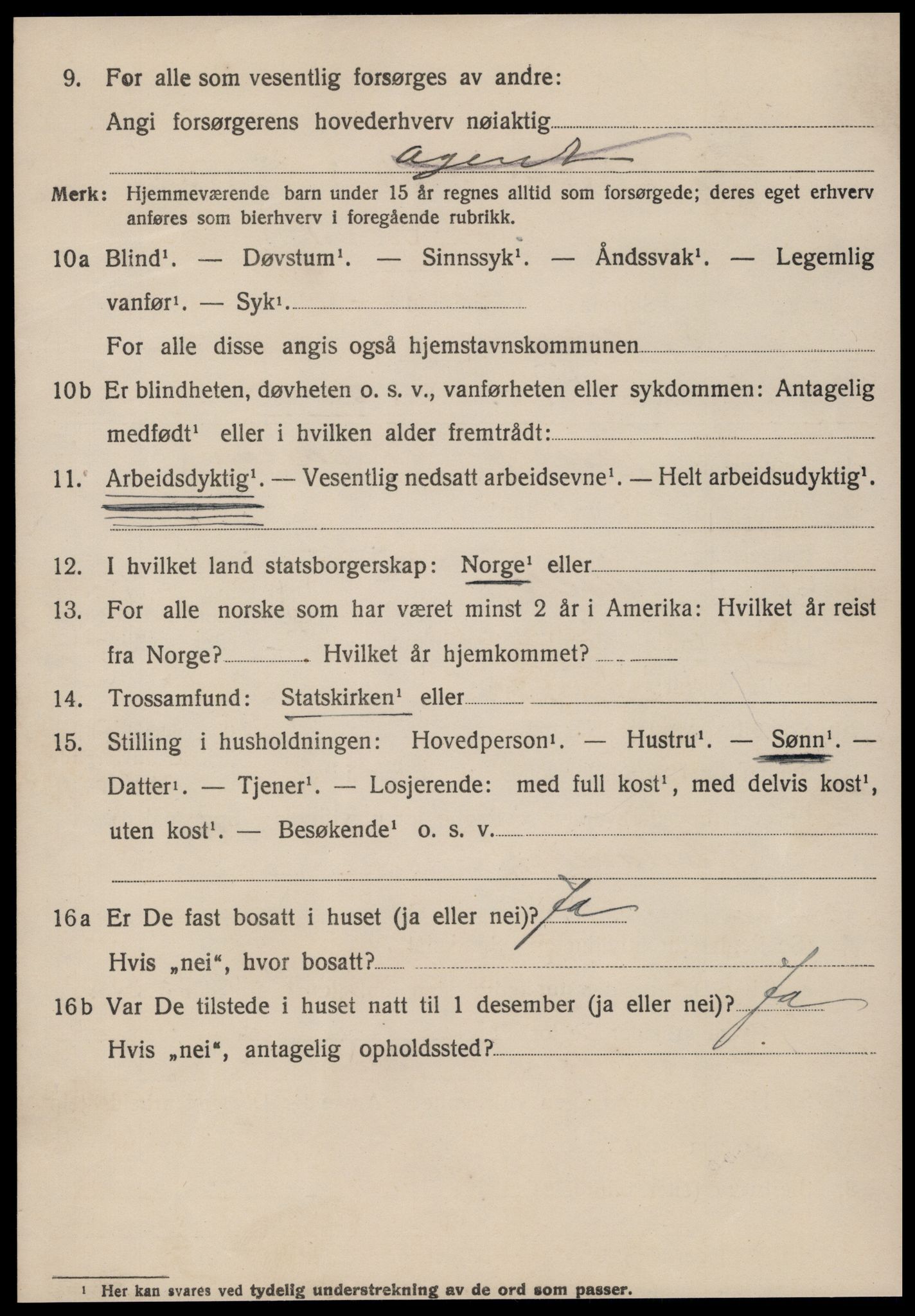 SAT, 1920 census for Molde, 1920, p. 3860