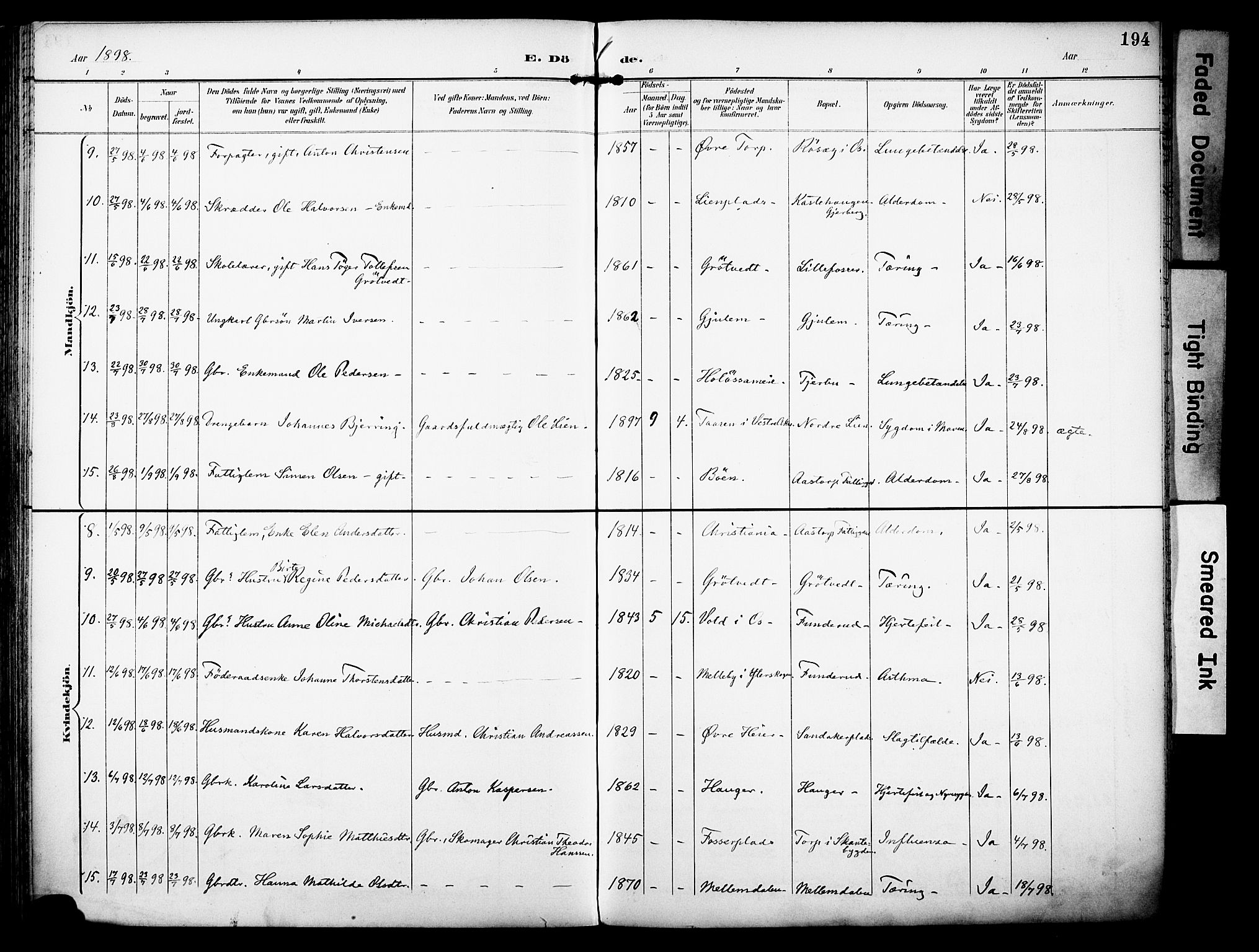 Rakkestad prestekontor Kirkebøker, AV/SAO-A-2008/F/Fa/L0013: Parish register (official) no. I 13, 1894-1908, p. 194