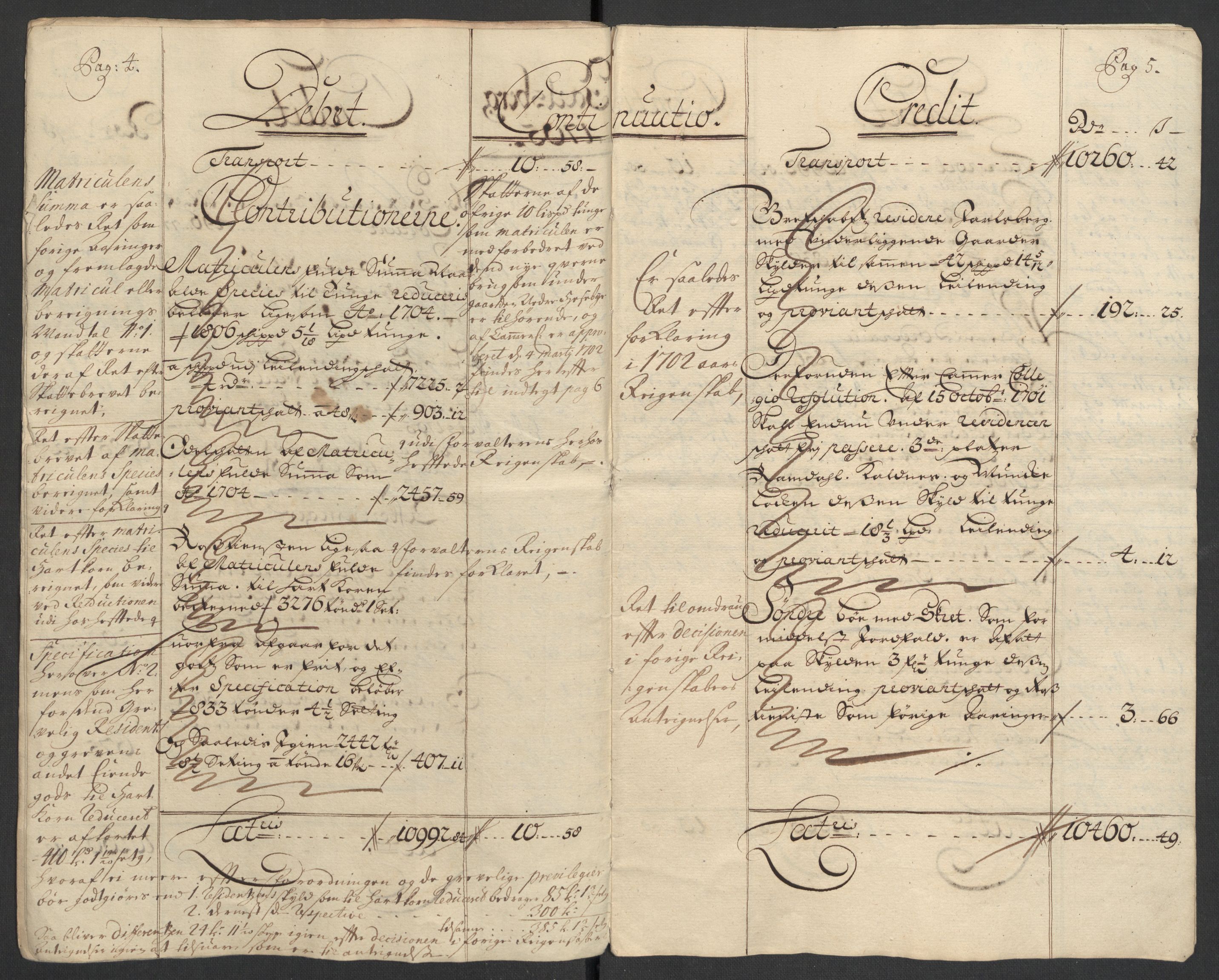 Rentekammeret inntil 1814, Reviderte regnskaper, Fogderegnskap, RA/EA-4092/R32/L1871: Fogderegnskap Jarlsberg grevskap, 1703-1705, p. 404