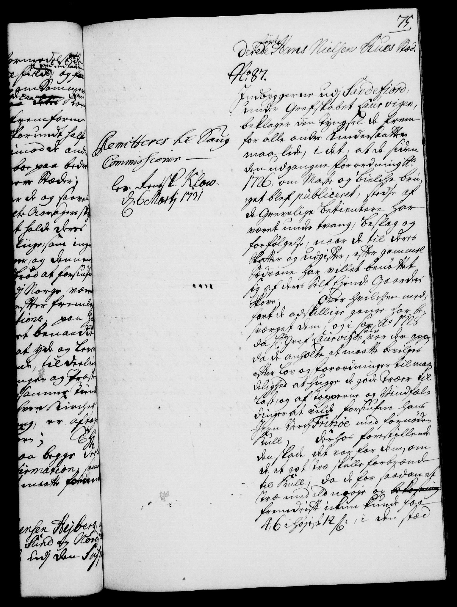 Rentekammeret, Kammerkanselliet, RA/EA-3111/G/Gh/Gha/L0013: Norsk ekstraktmemorialprotokoll (merket RK 53.58), 1731, p. 75