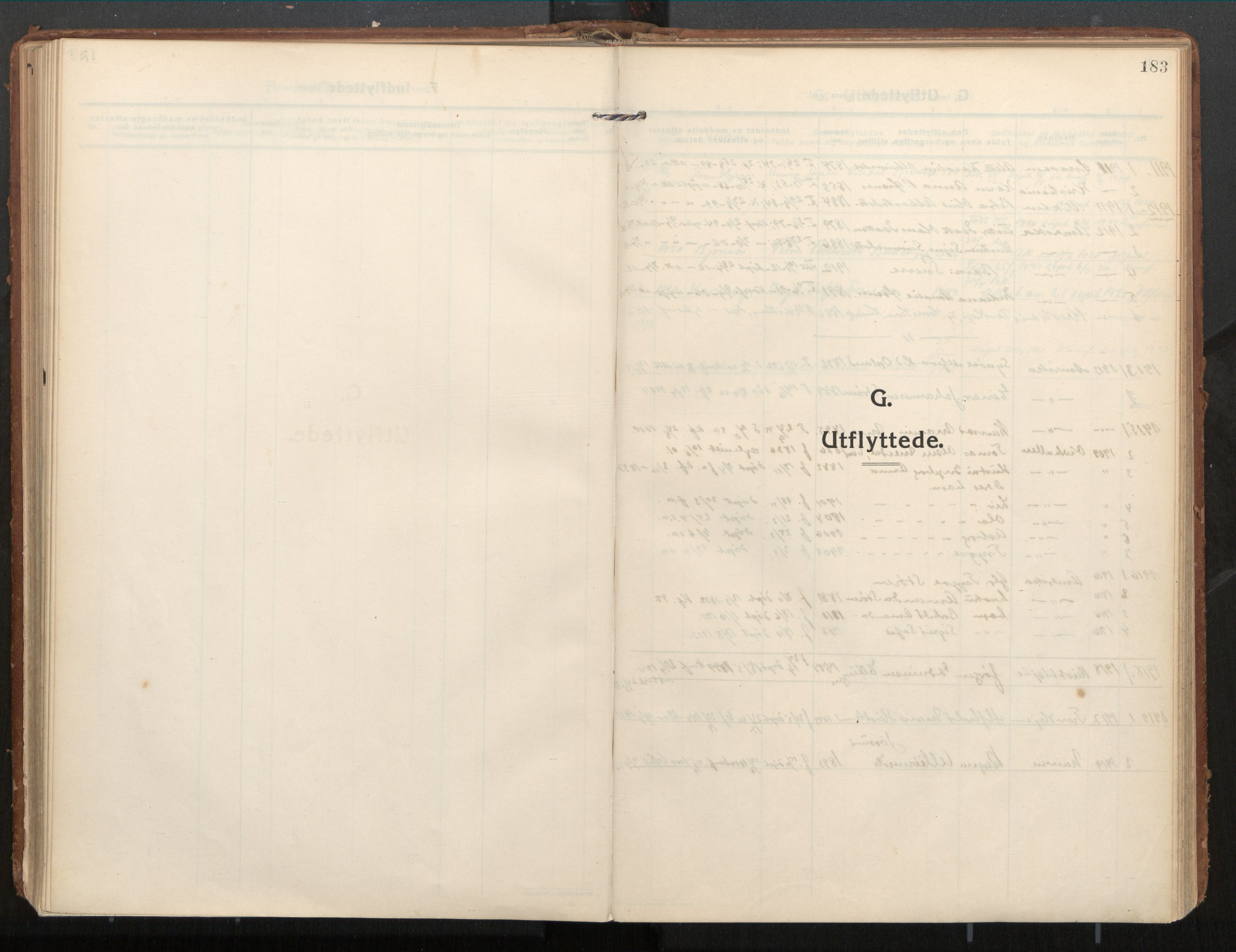 Ministerialprotokoller, klokkerbøker og fødselsregistre - Nord-Trøndelag, SAT/A-1458/771/L0598: Parish register (official) no. 771A05, 1911-1937, p. 183