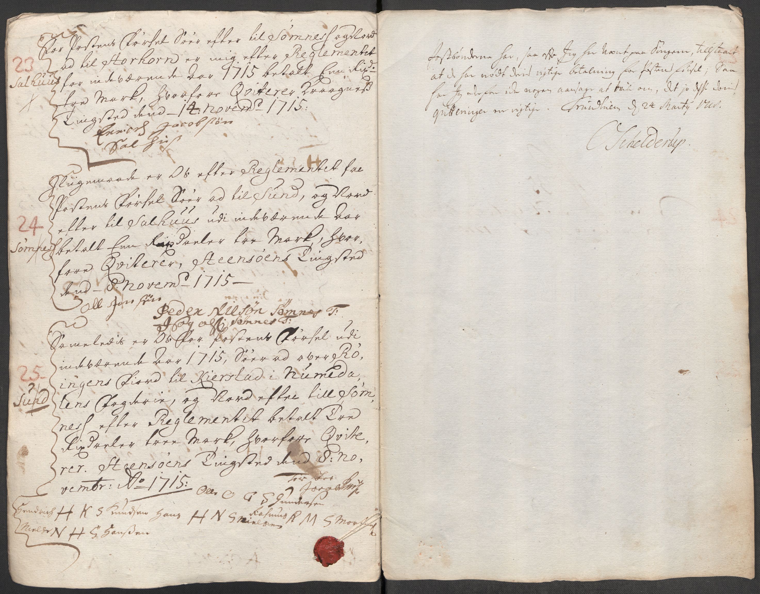 Rentekammeret inntil 1814, Reviderte regnskaper, Fogderegnskap, RA/EA-4092/R65/L4513: Fogderegnskap Helgeland, 1714-1715, p. 668