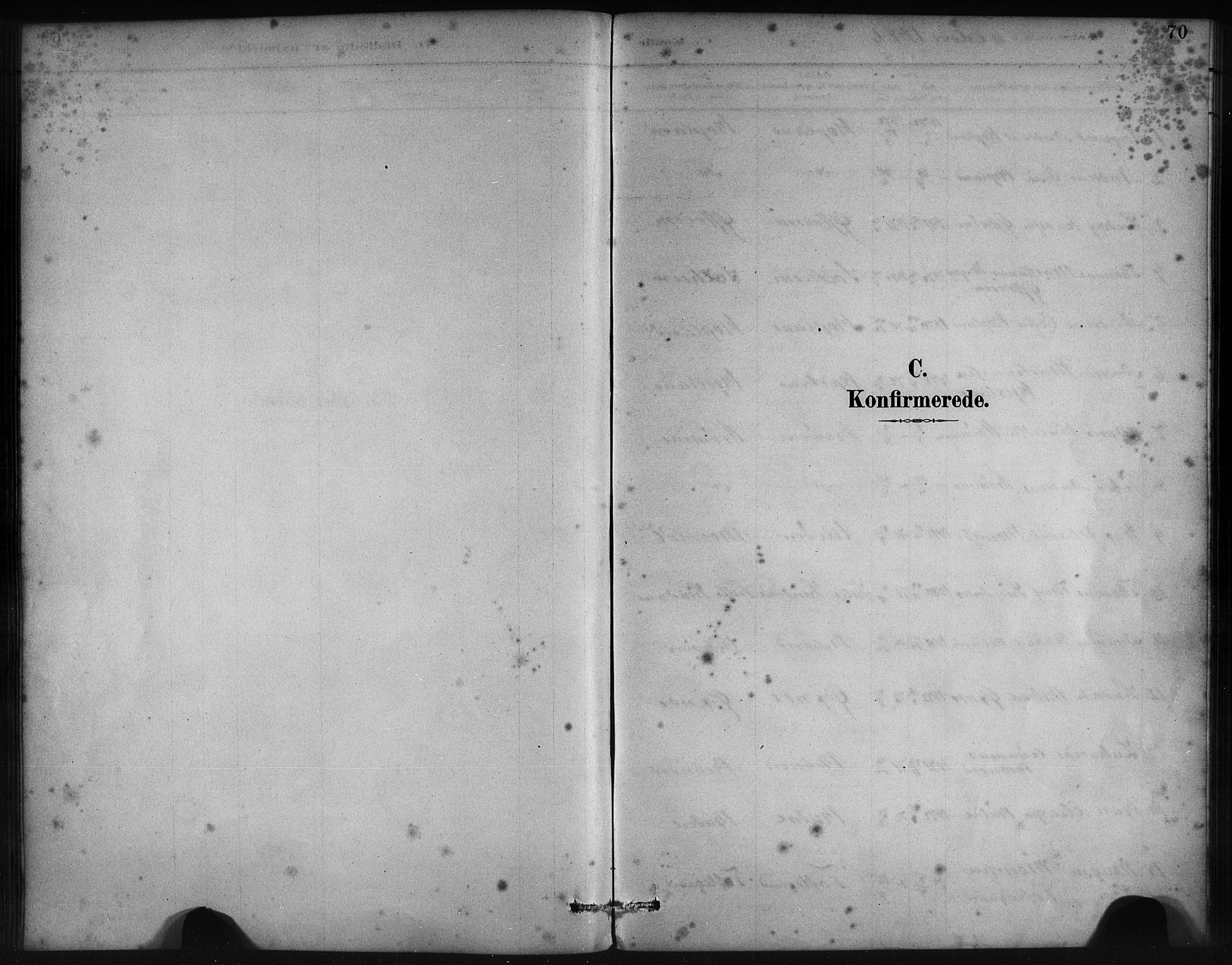 Lindås Sokneprestembete, AV/SAB-A-76701/H/Haa/Haac/L0001: Parish register (official) no. C 1, 1886-1896, p. 70