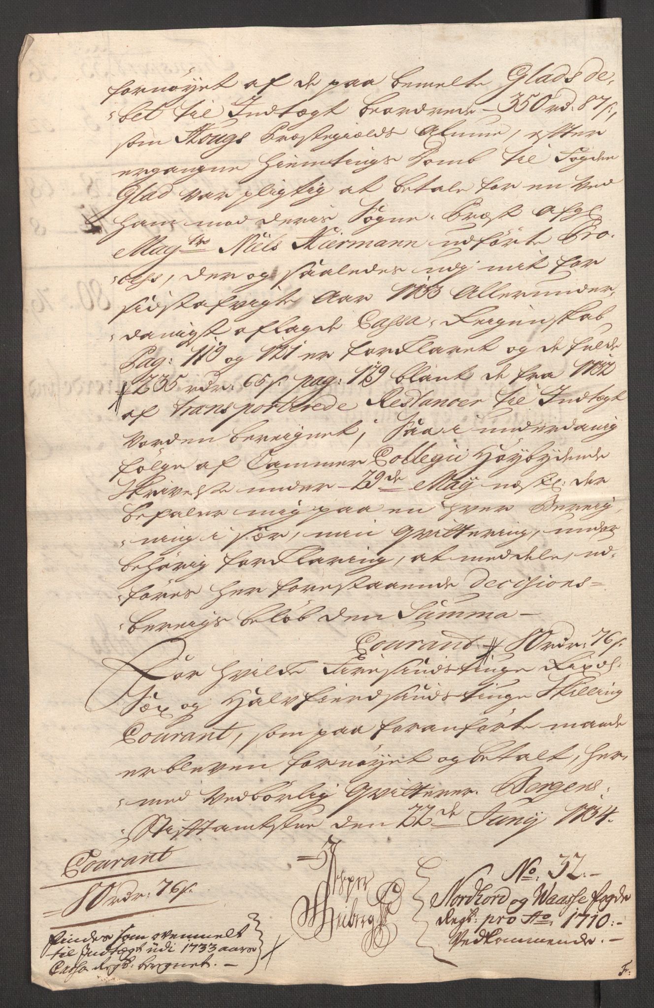 Rentekammeret inntil 1814, Reviderte regnskaper, Fogderegnskap, AV/RA-EA-4092/R51/L3191: Fogderegnskap Nordhordland og Voss, 1710, p. 279