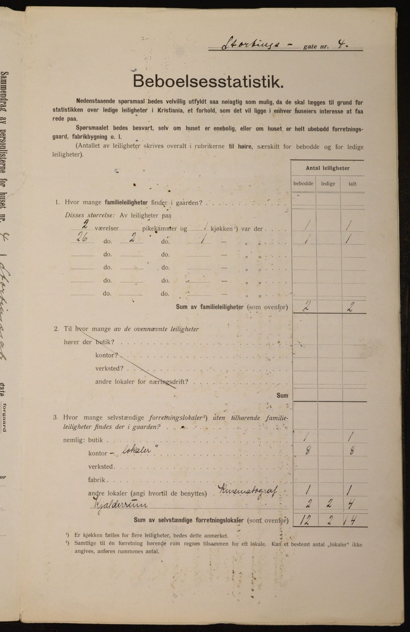 OBA, Municipal Census 1912 for Kristiania, 1912, p. 103576